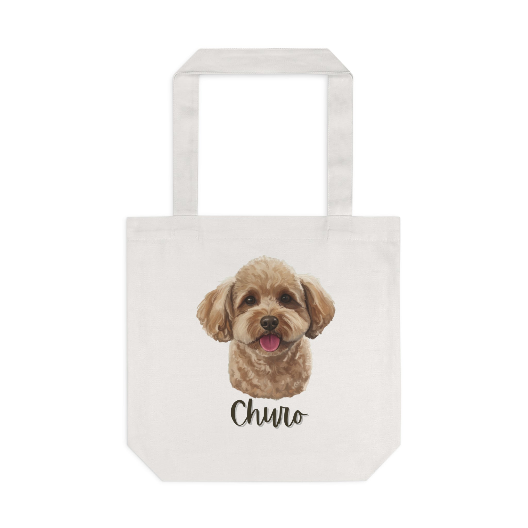 (Churo) Personalized Dog Lover Tote Bag
