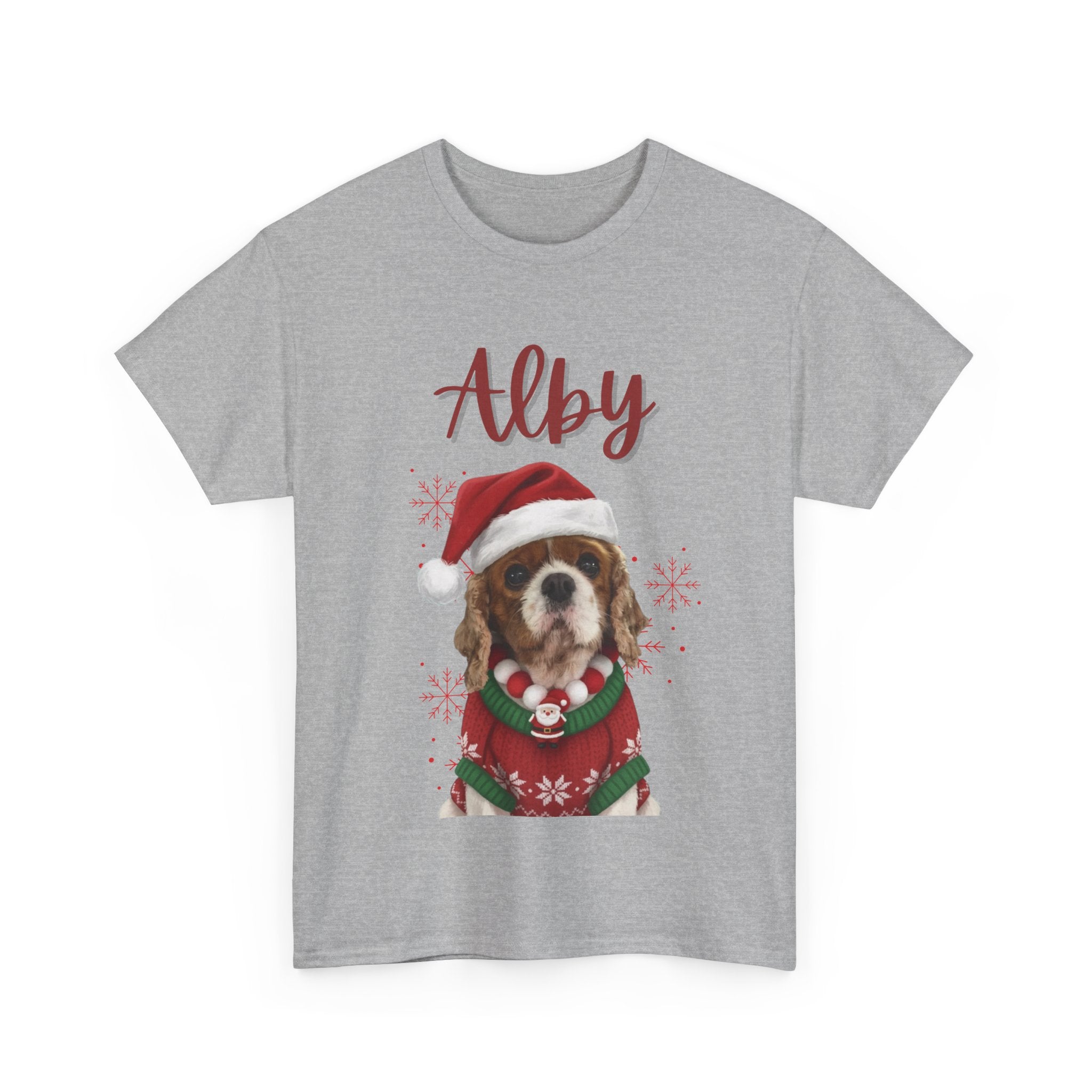 (Alby) Whimsical Dog Portrait Tee Shirt