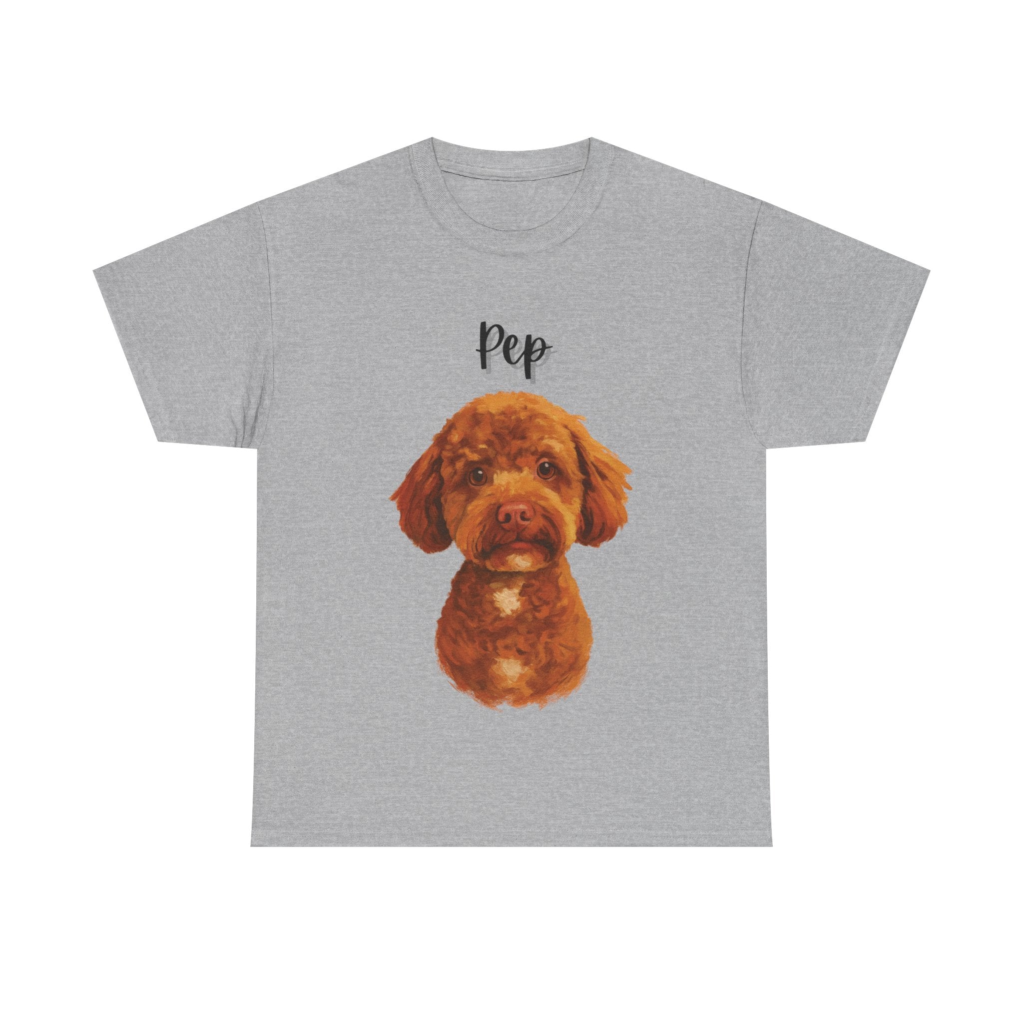 (Pep) Whimsical Dog Portrait Tee Shirt