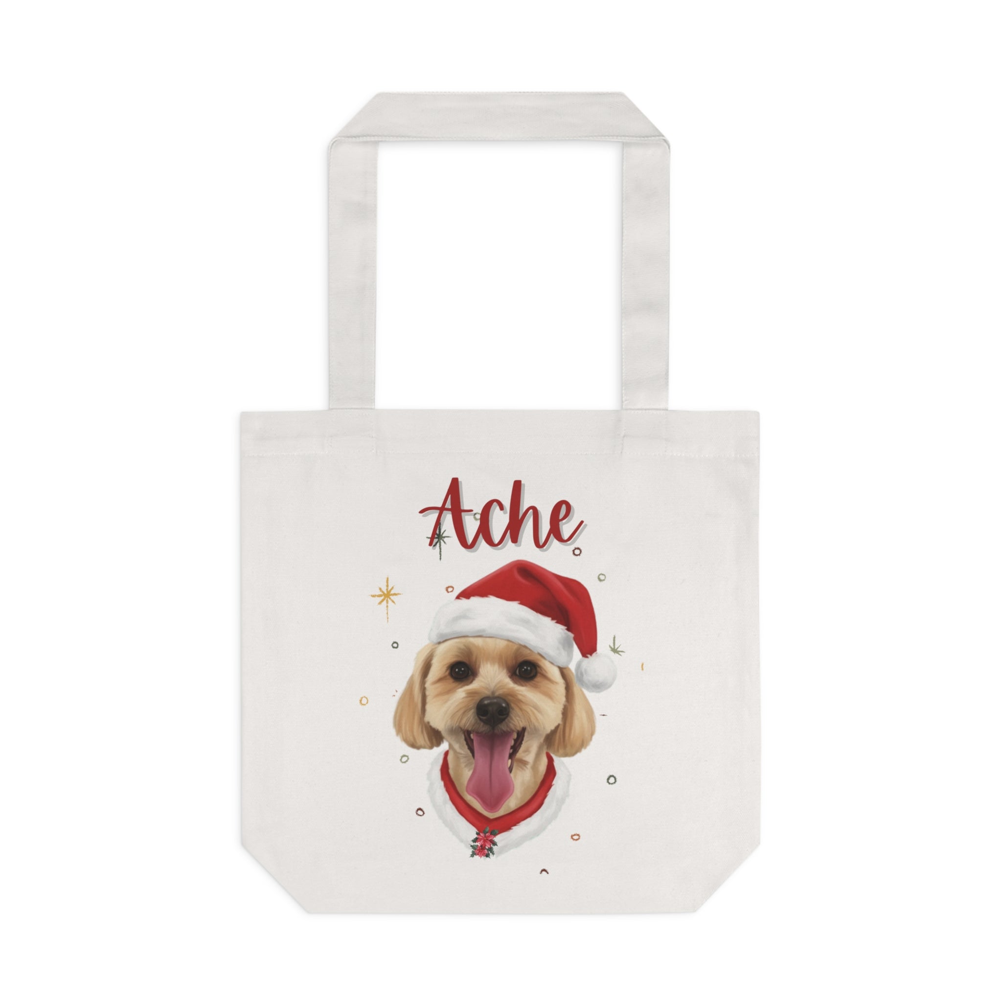 (Ache) Personalized Dog Lover Tote Bag
