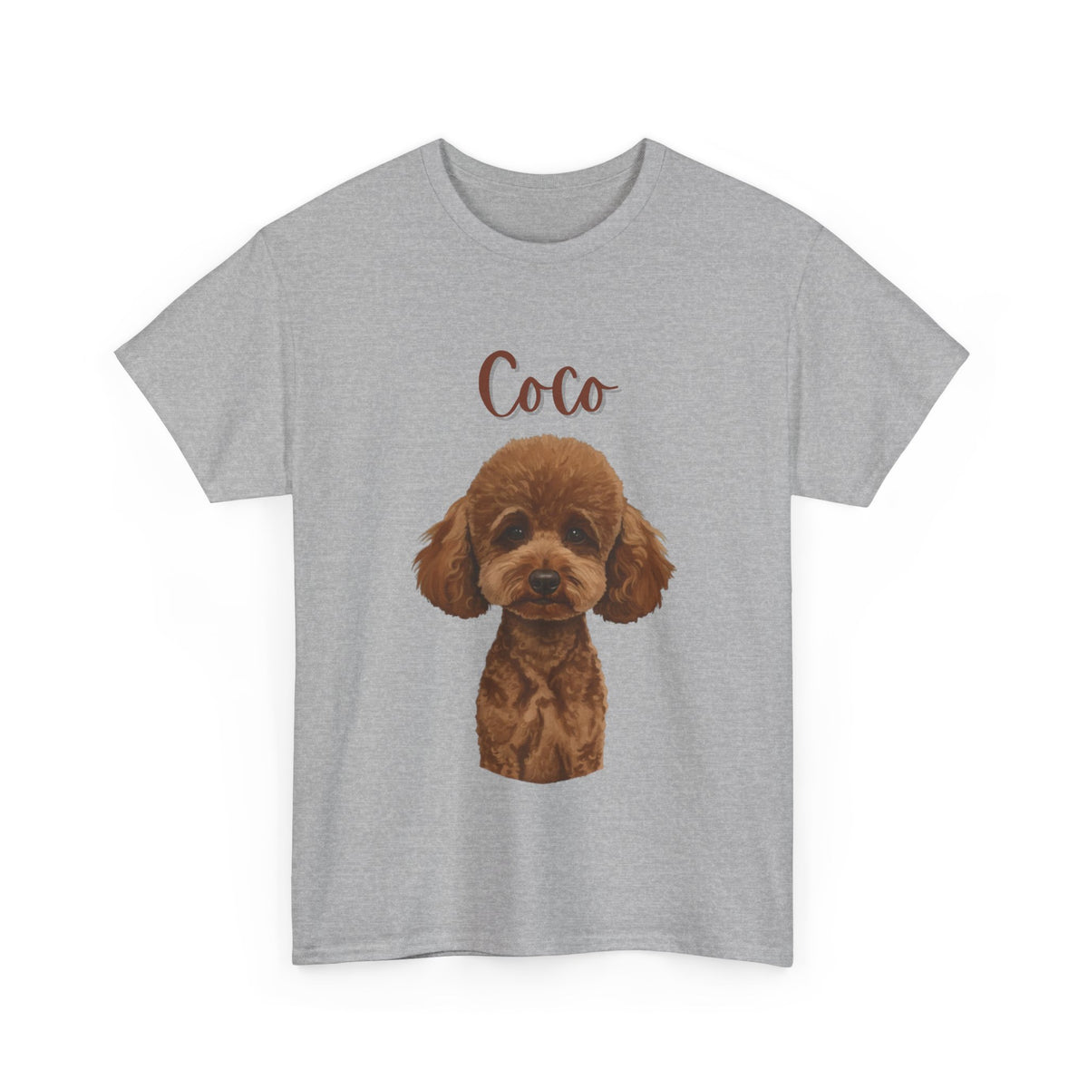 (Coco) Whimsical Dog Portrait Tee Shirt