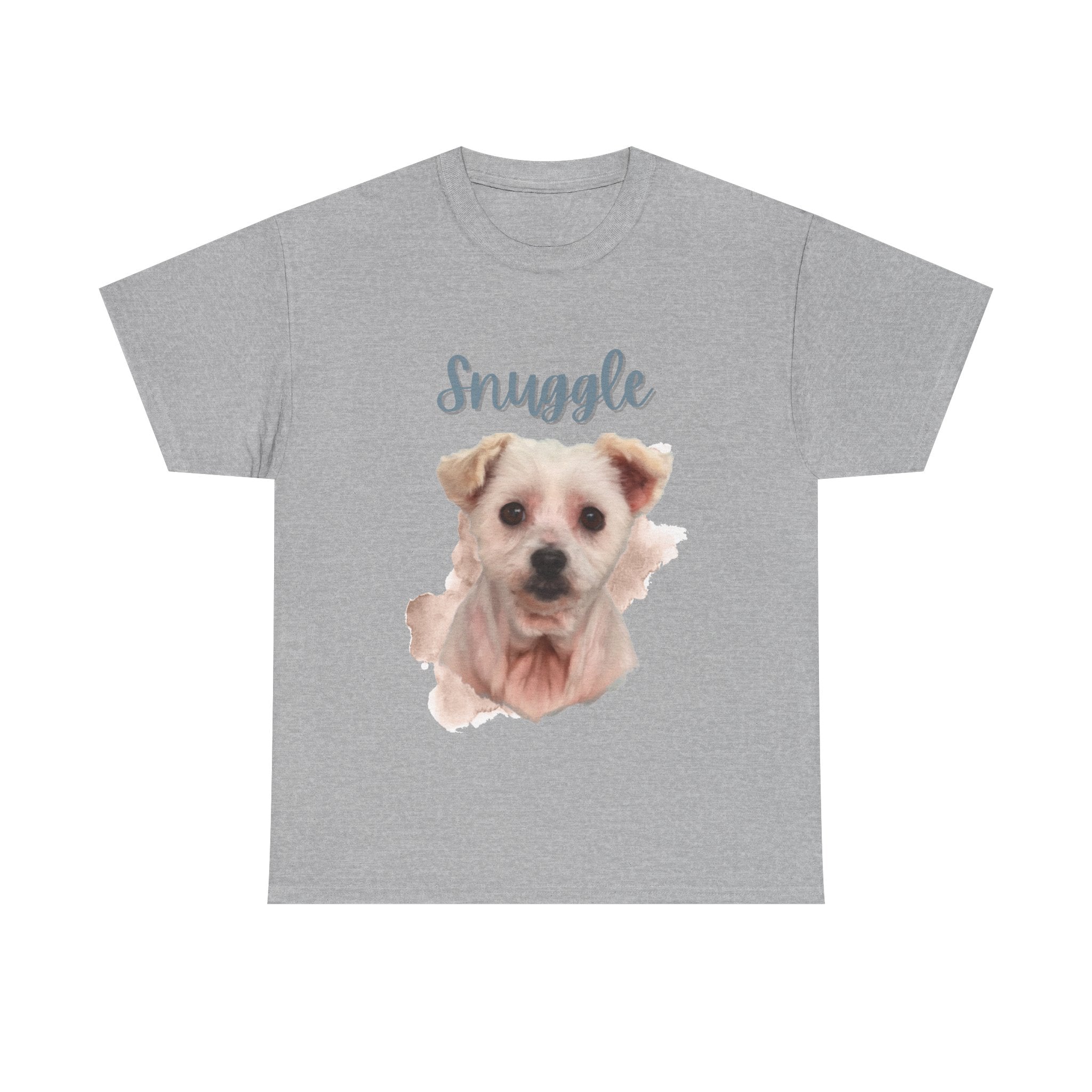 (Snuggle) Whimsical Dog Portrait Tee Shirt