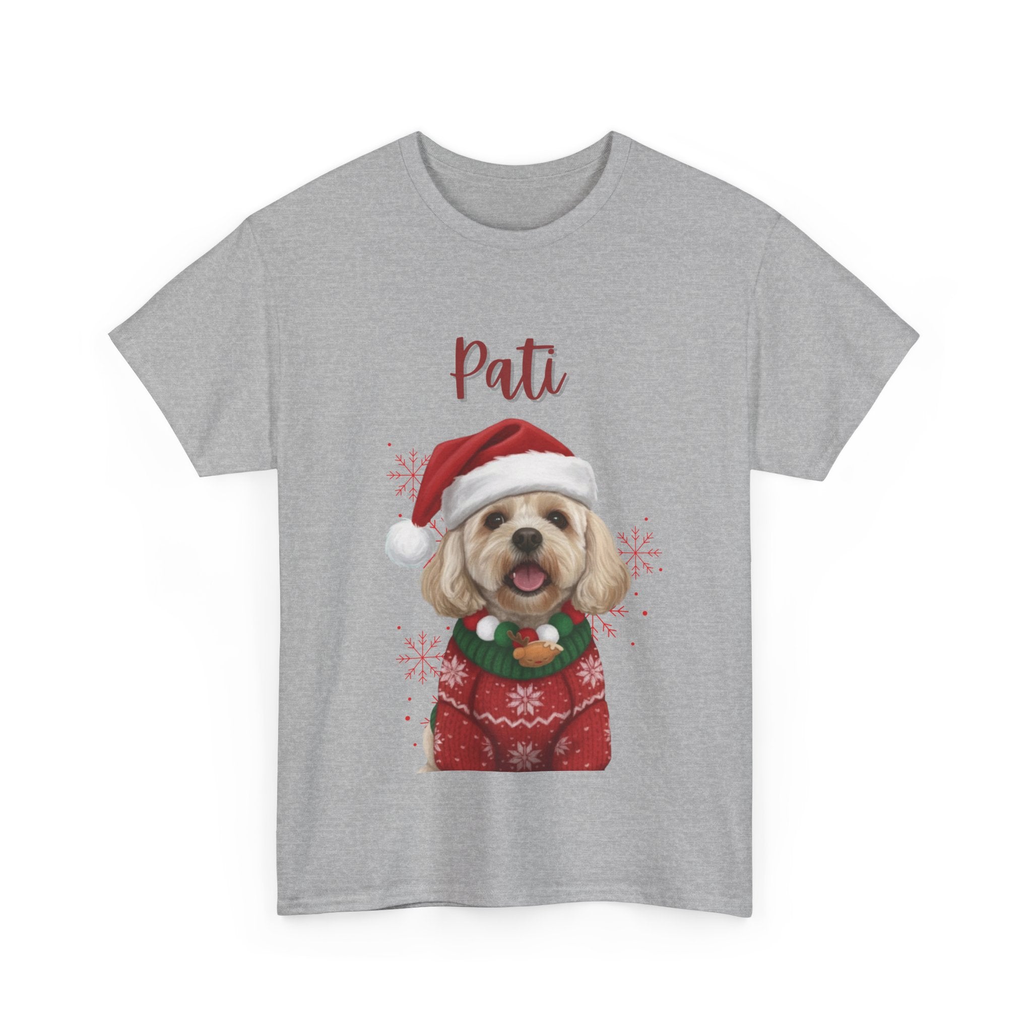 (Pati) Whimsical Dog Portrait Tee Shirt
