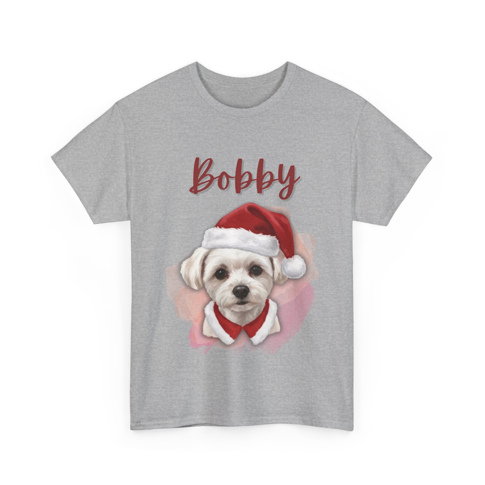 (Bobby) Whimsical Dog Portrait Tee Shirt