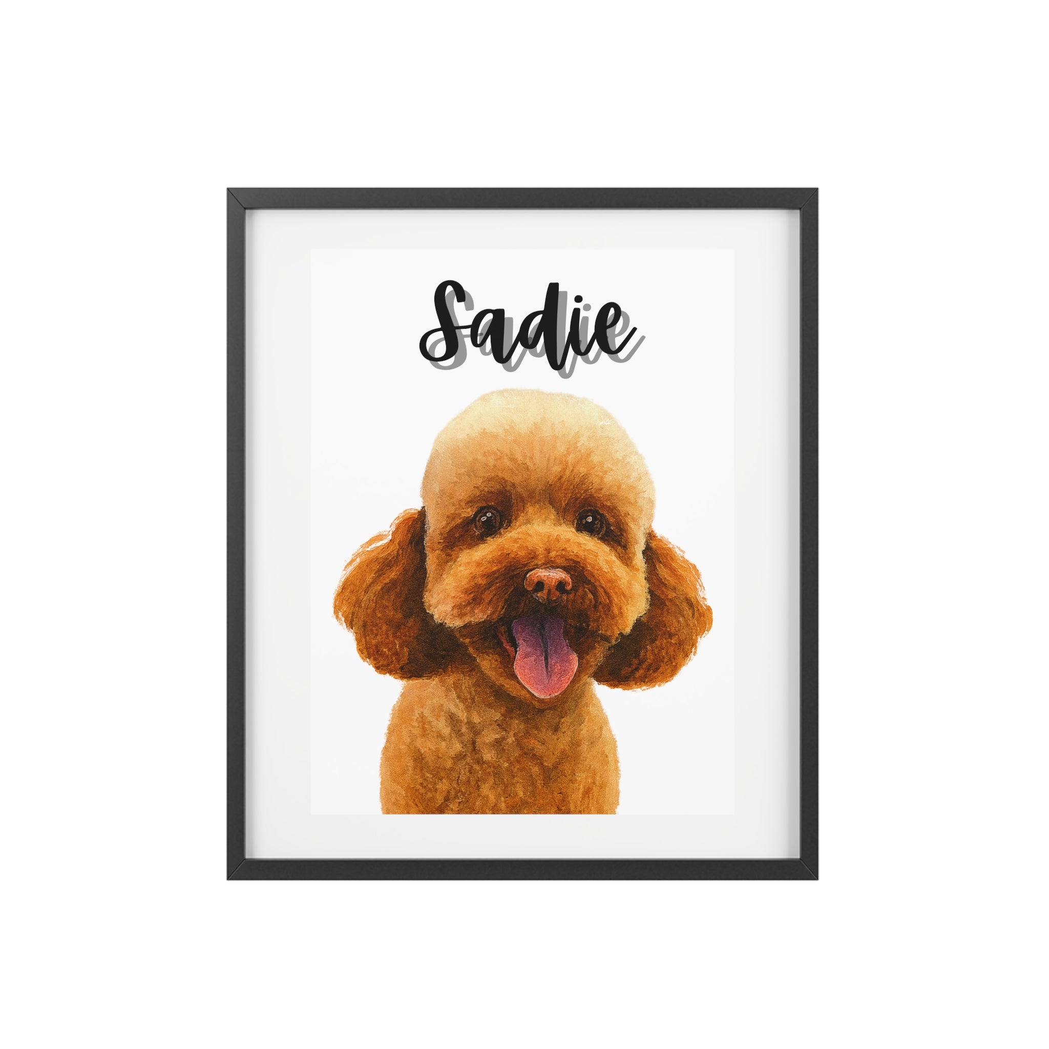 (Sadie) Playful Dog Framed Poster