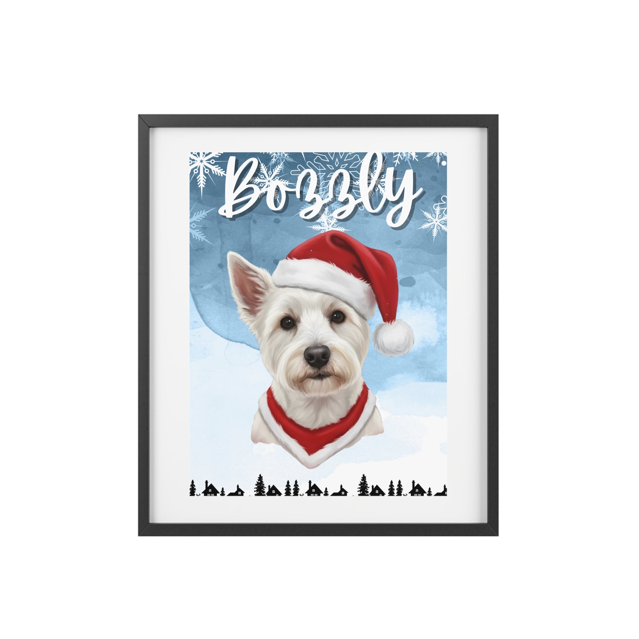 (Bozzly) Playful Dog Framed Poster