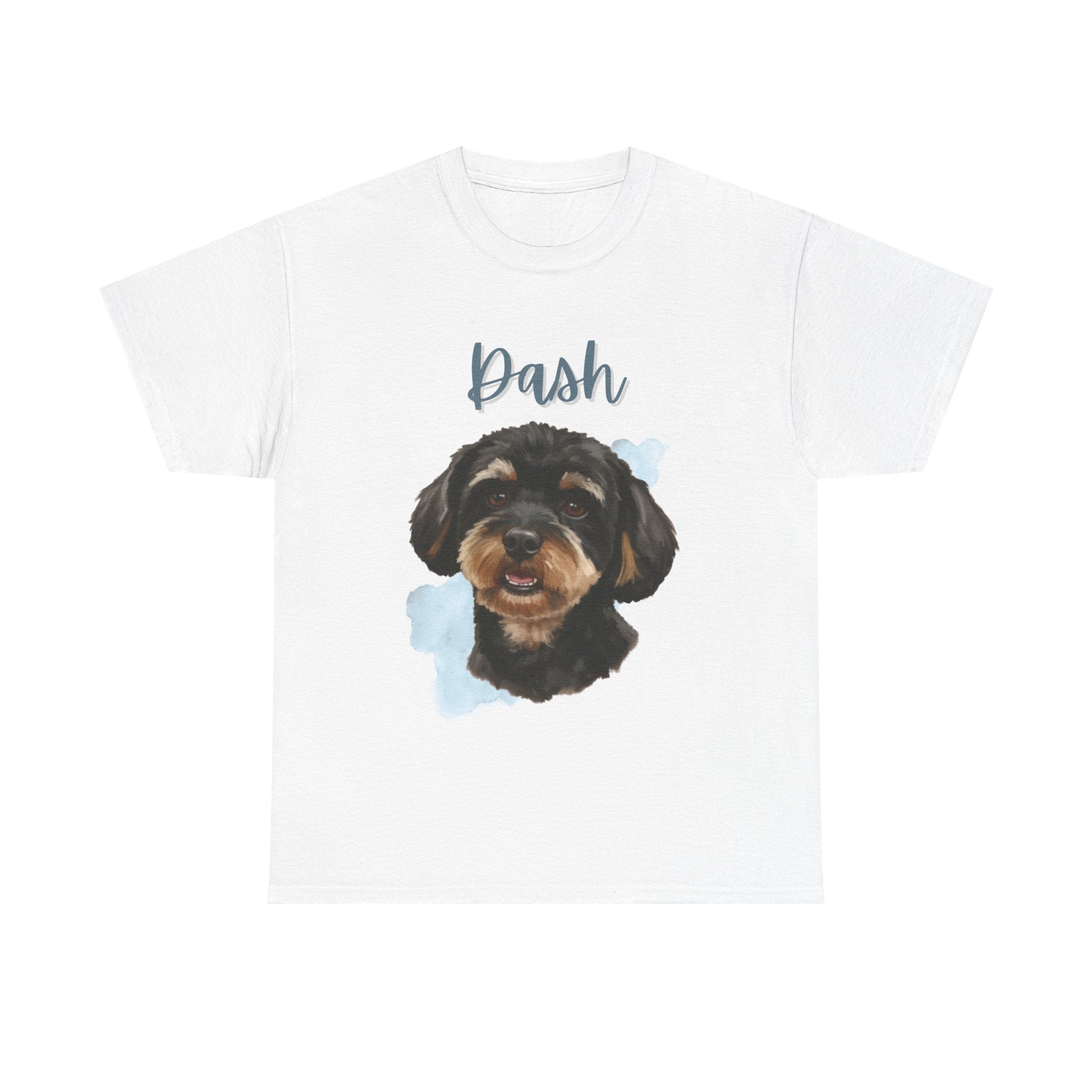 (Dash) Whimsical Dog Portrait Tee Shirt