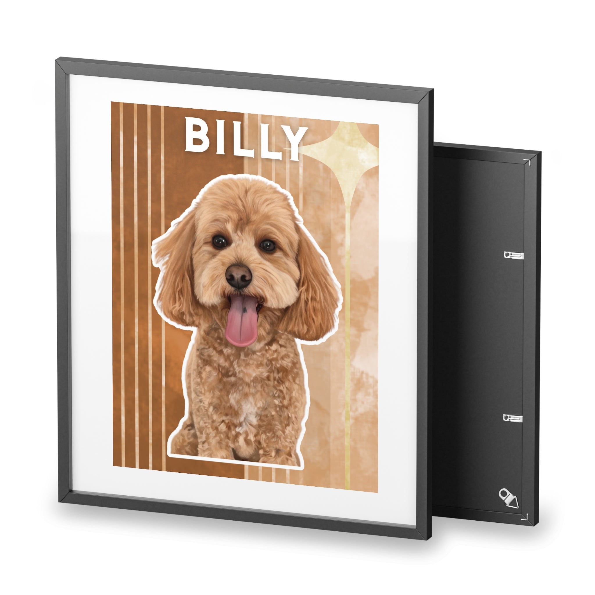(Billy) Playful Dog Framed Poster
