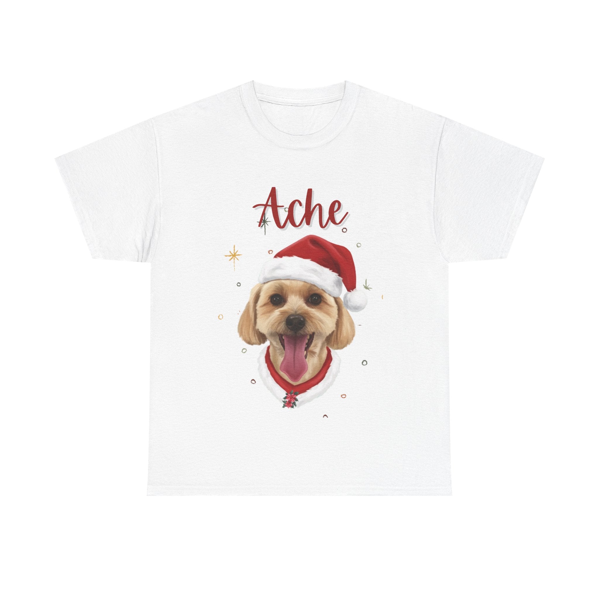 (Ache) Whimsical Dog Portrait Tee Shirt