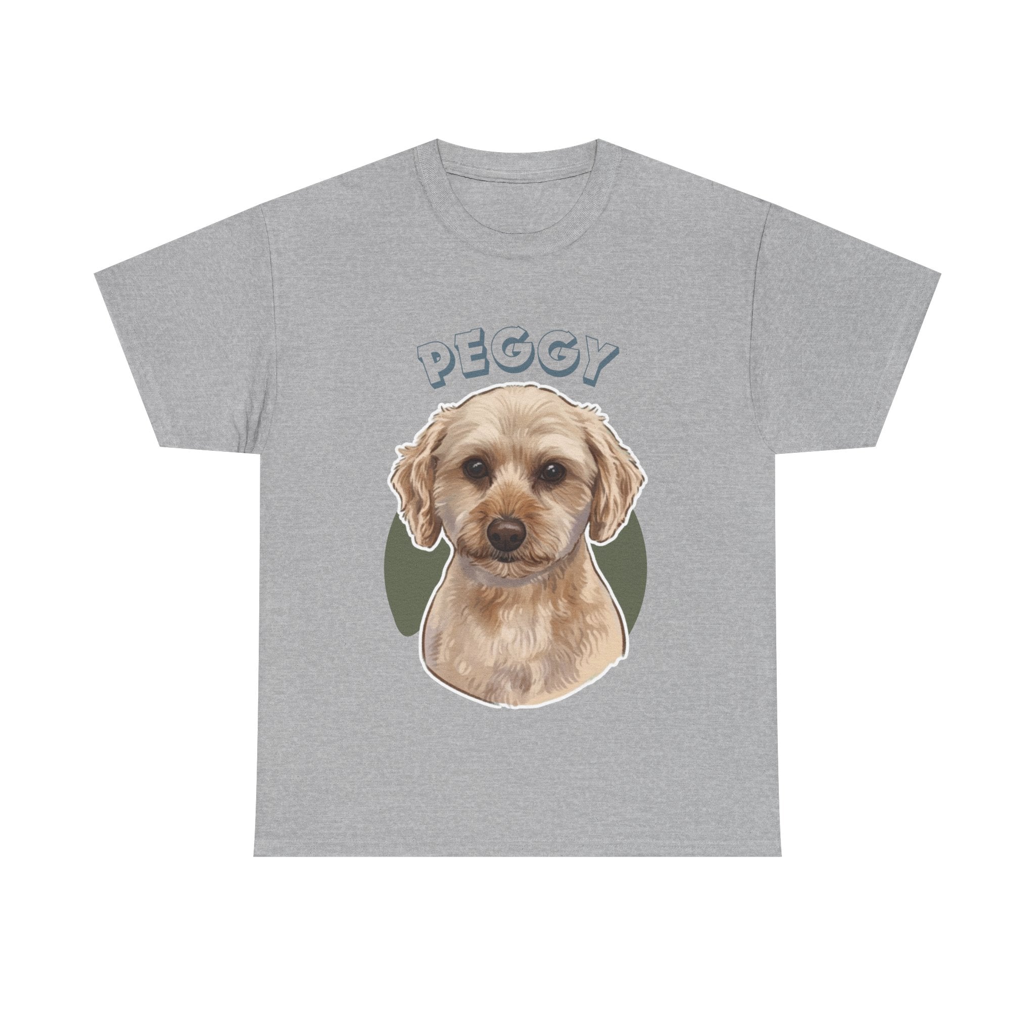 (Peggy) Whimsical Dog Portrait Tee Shirt