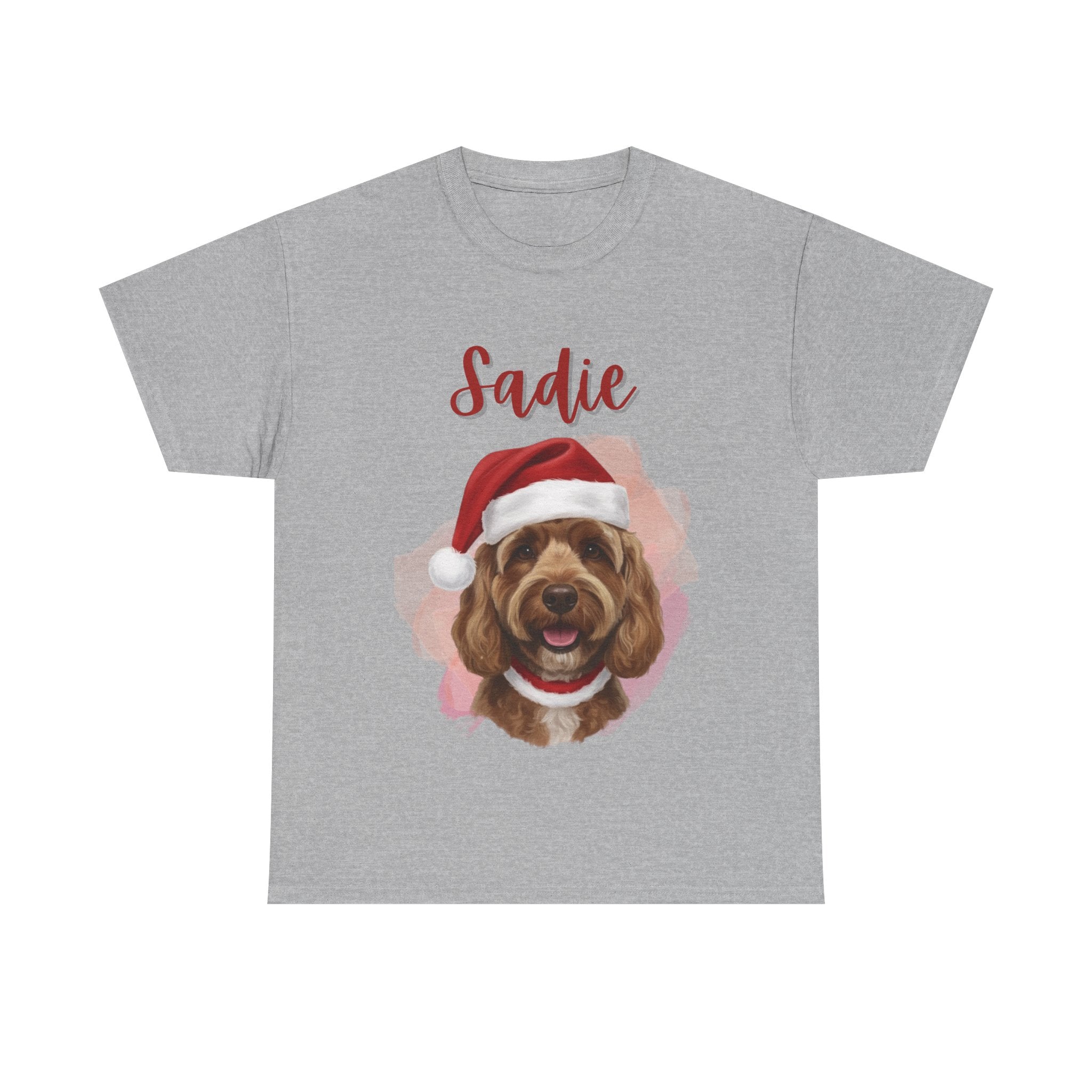 (Sadie) Whimsical Dog Portrait Tee Shirt