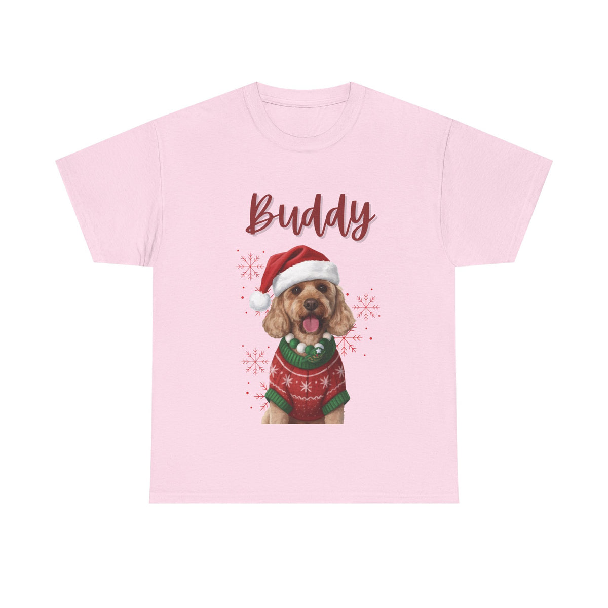 (Buddy) Whimsical Dog Portrait Tee Shirt