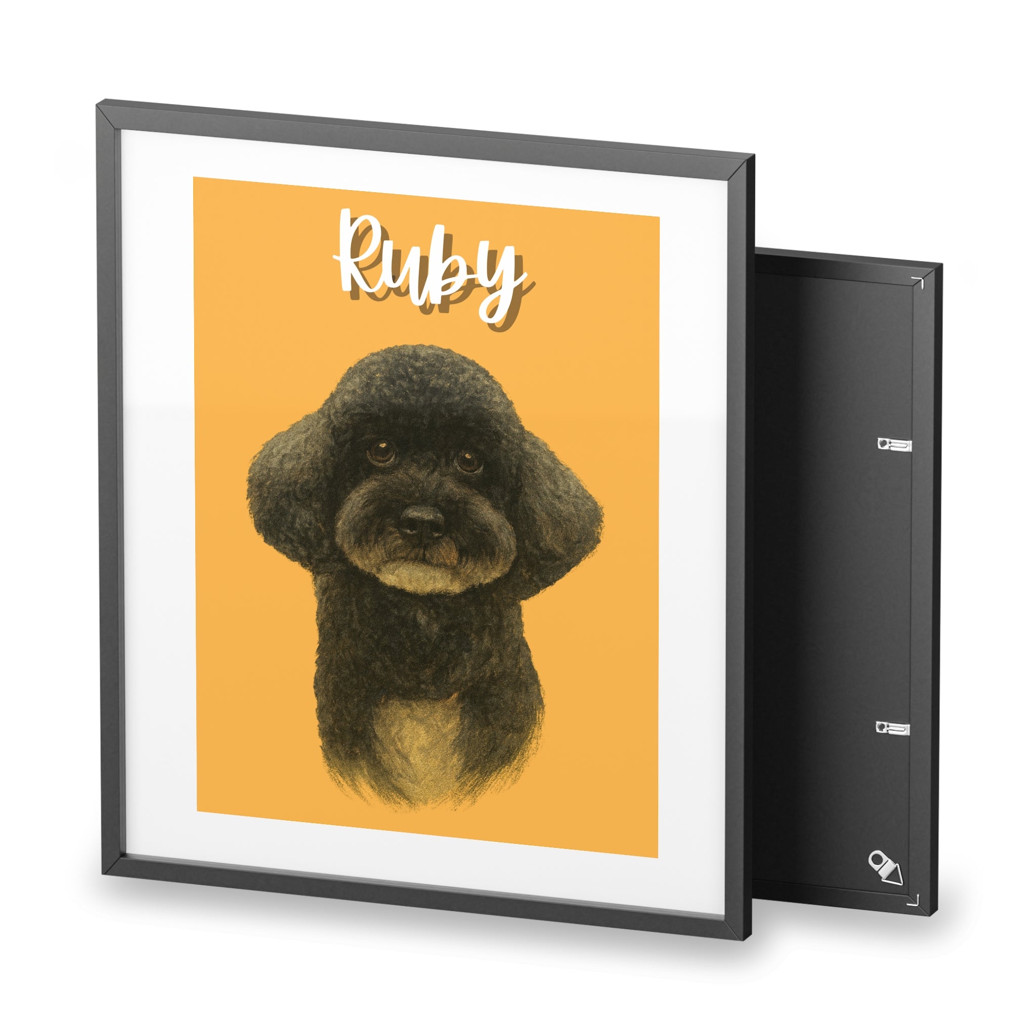 (Ruby) Playful Dog Framed Poster