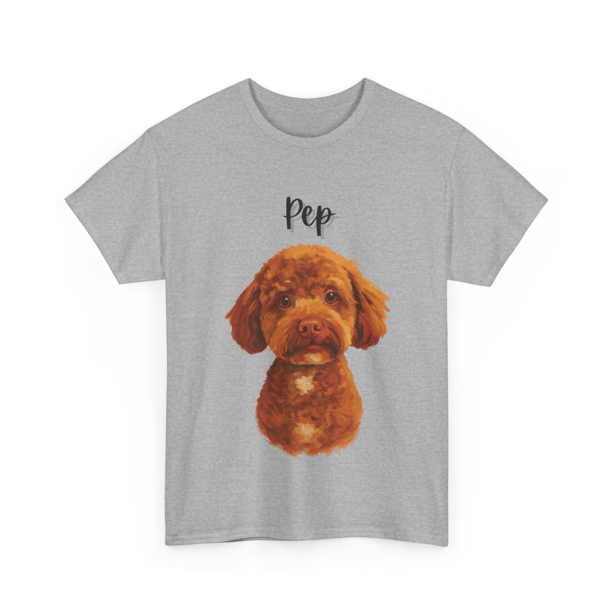 (Pep) Whimsical Dog Portrait Tee Shirt