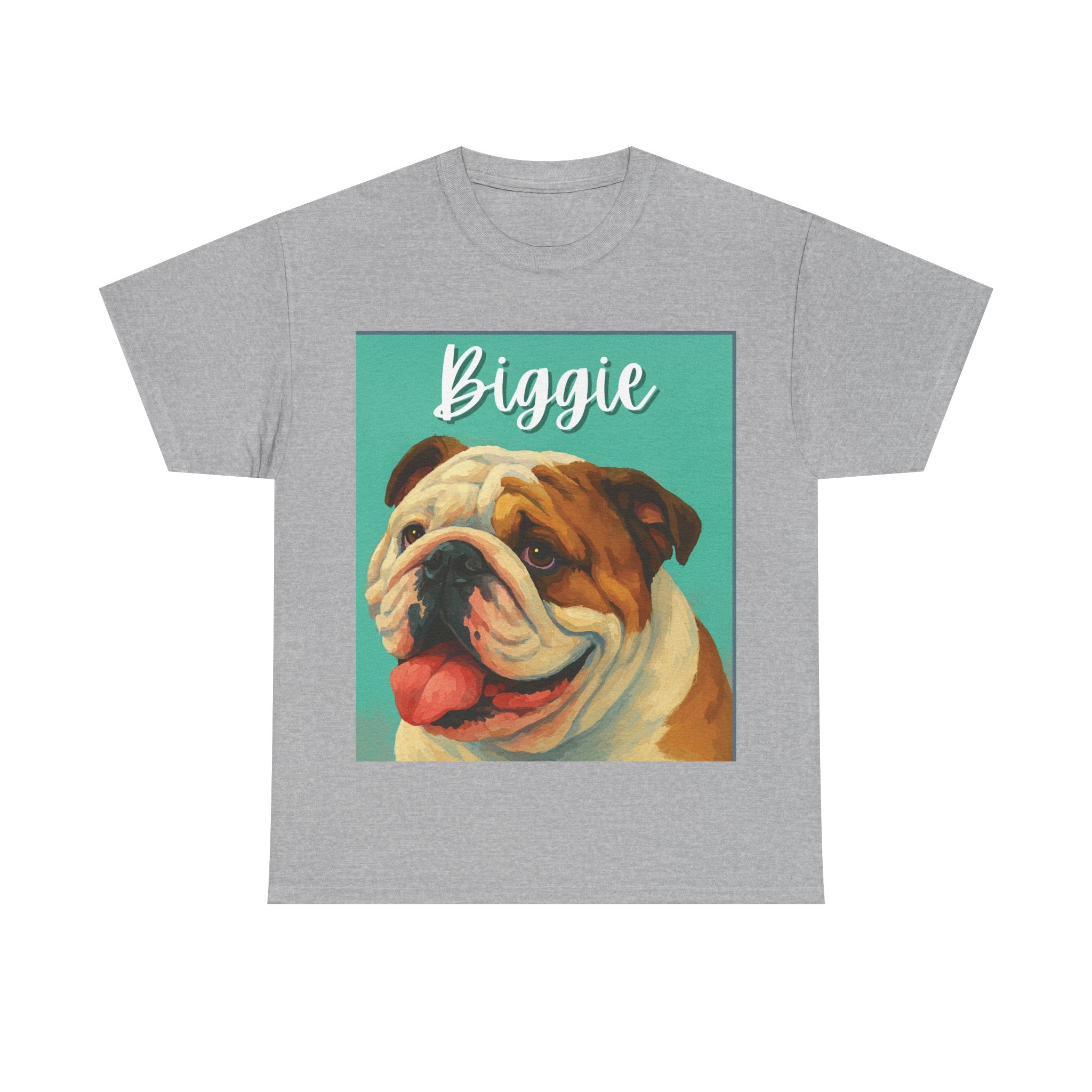 (Biggie) Whimsical Dog Portrait Tee Shirt