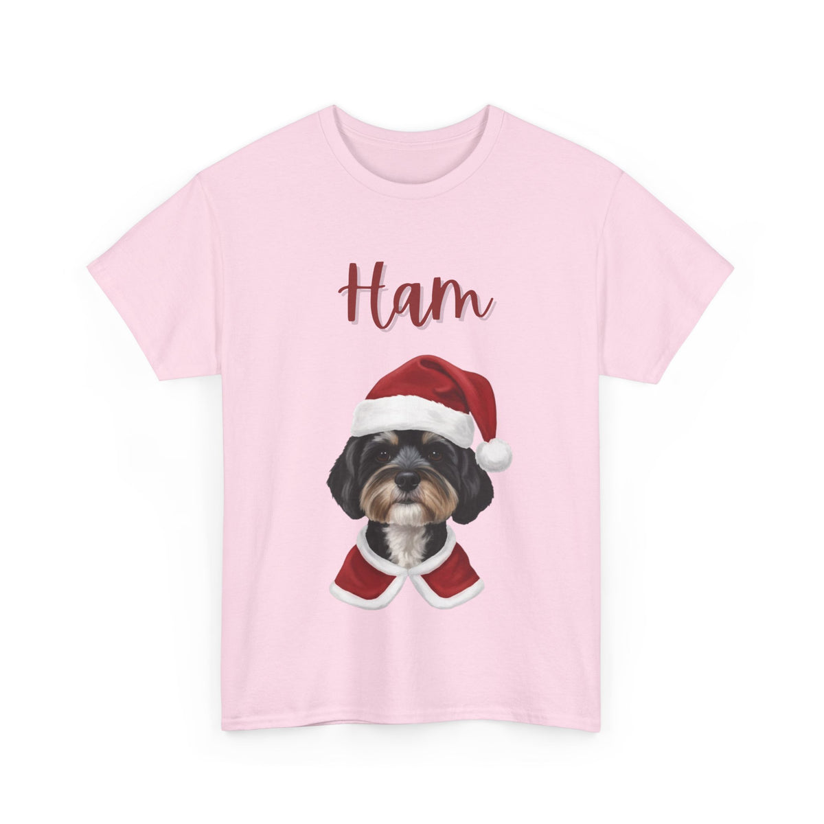 (Ham) Whimsical Dog Portrait Tee Shirt