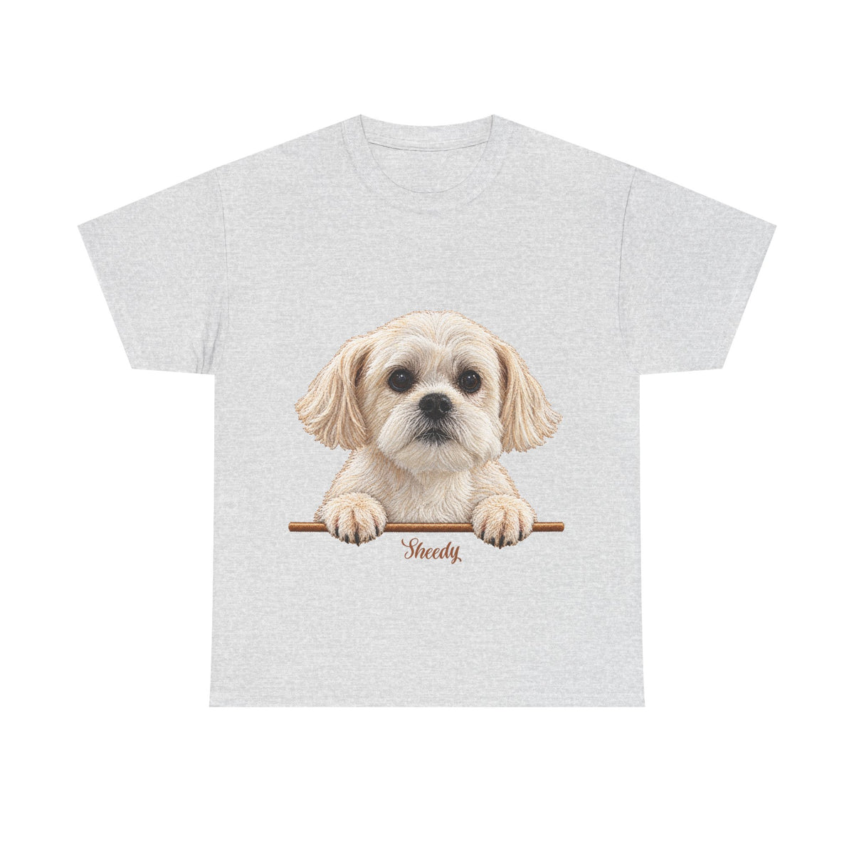 (Sheedy) Whimsical Dog Portrait Tee Shirt