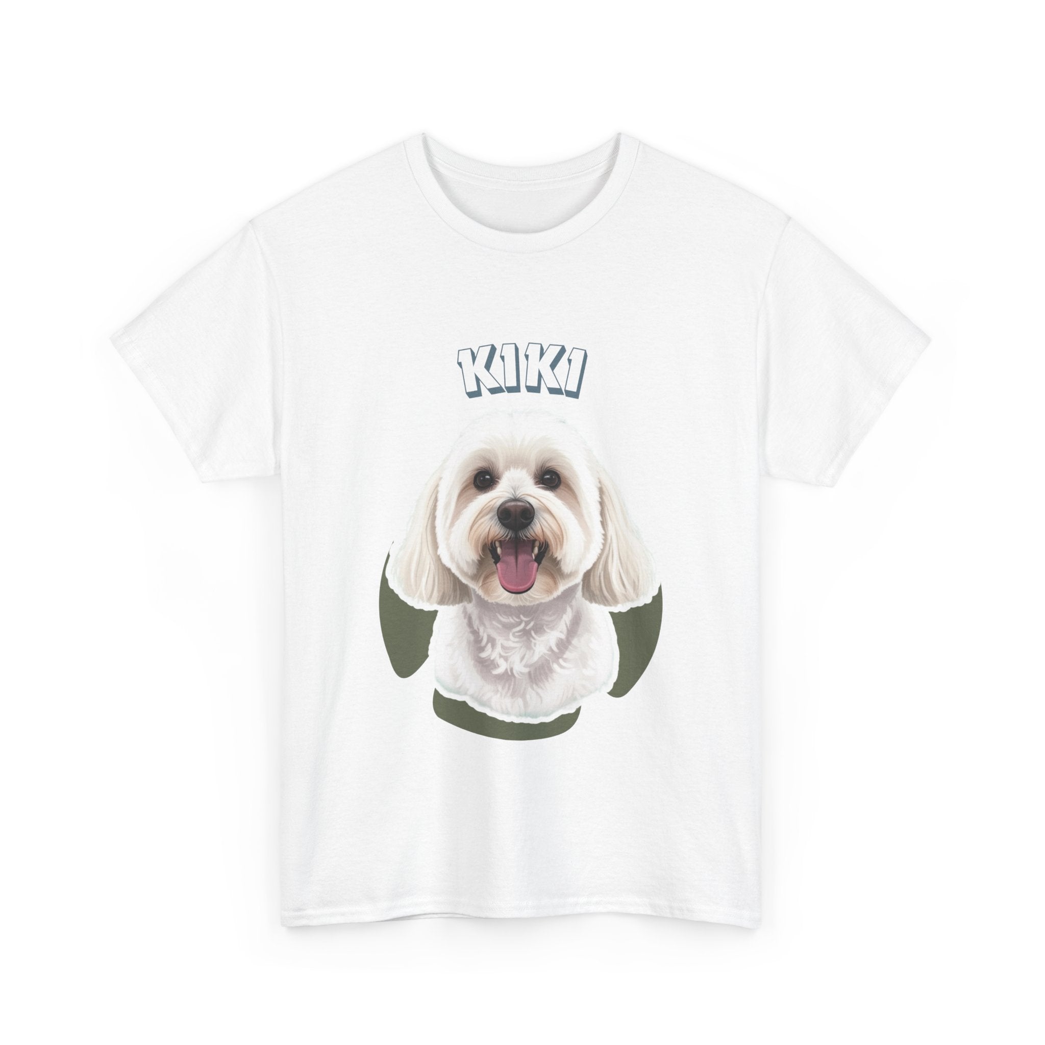 (Kiki) Whimsical Dog Portrait Tee Shirt