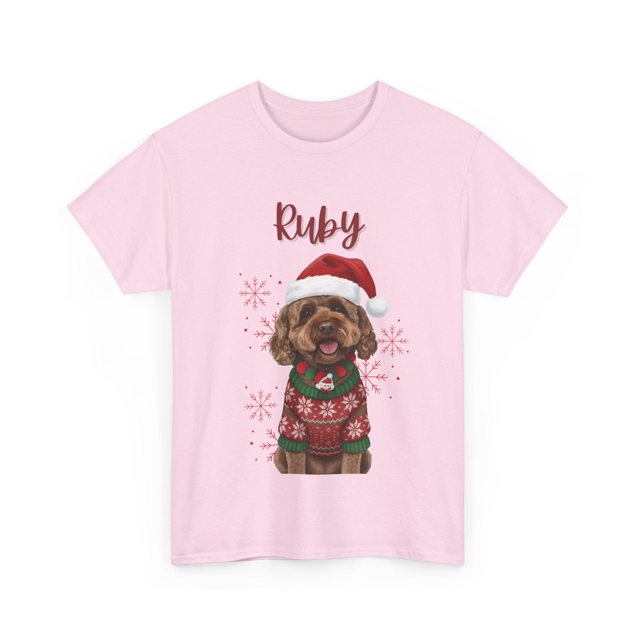 (Ruby) Whimsical Dog Portrait Tee Shirt