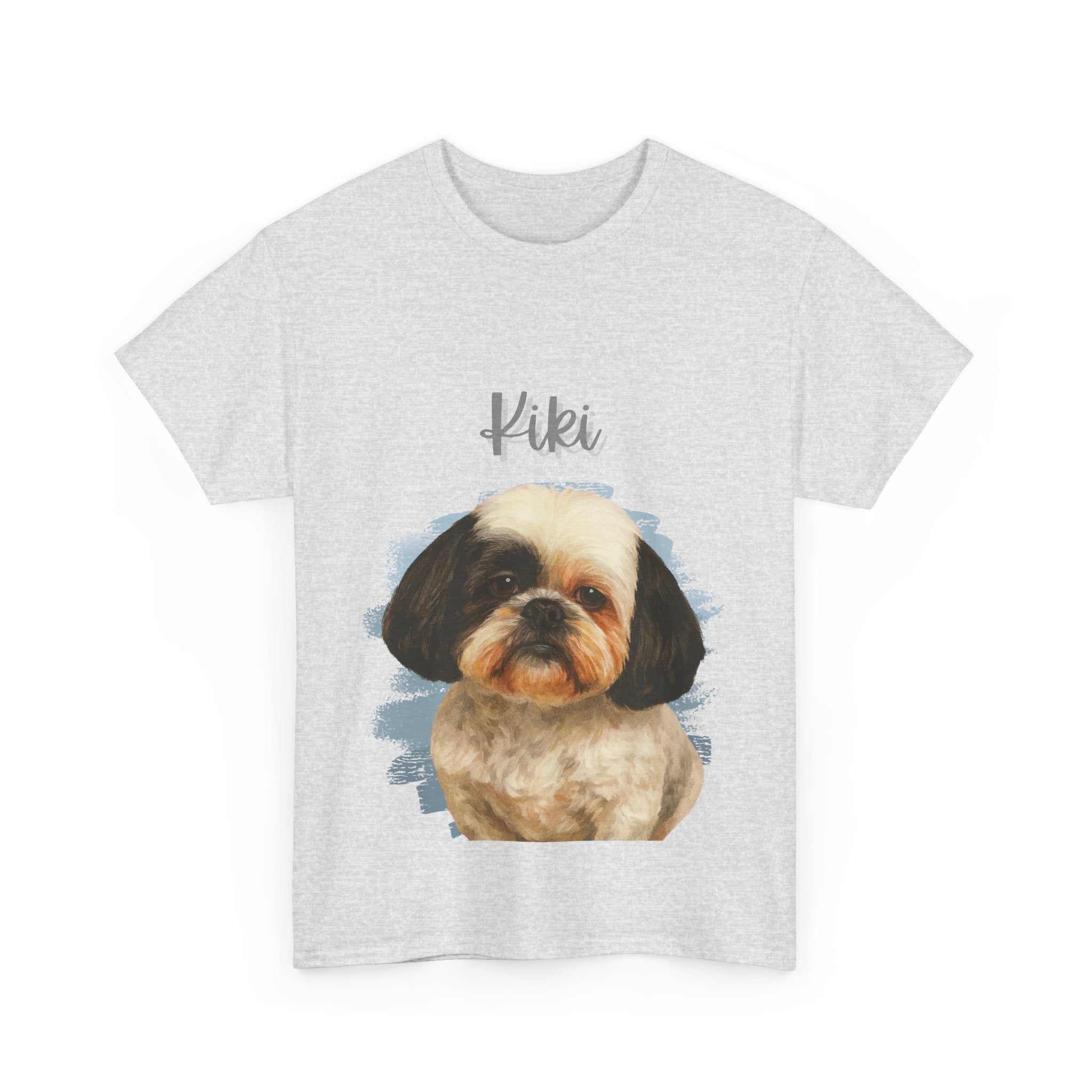 (Kiki) Whimsical Dog Portrait Tee Shirt