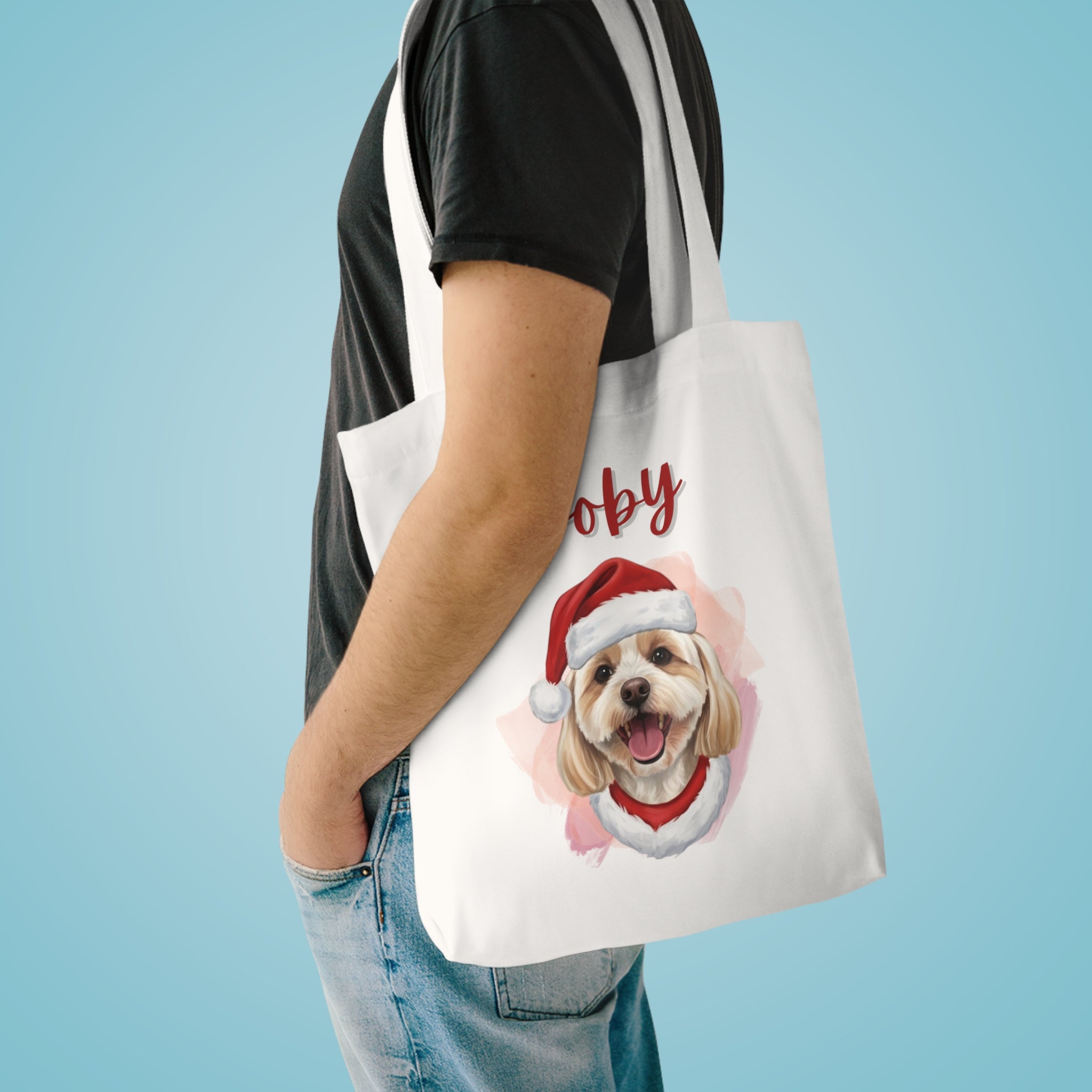 (Koby) Personalized Dog Lover Tote Bag