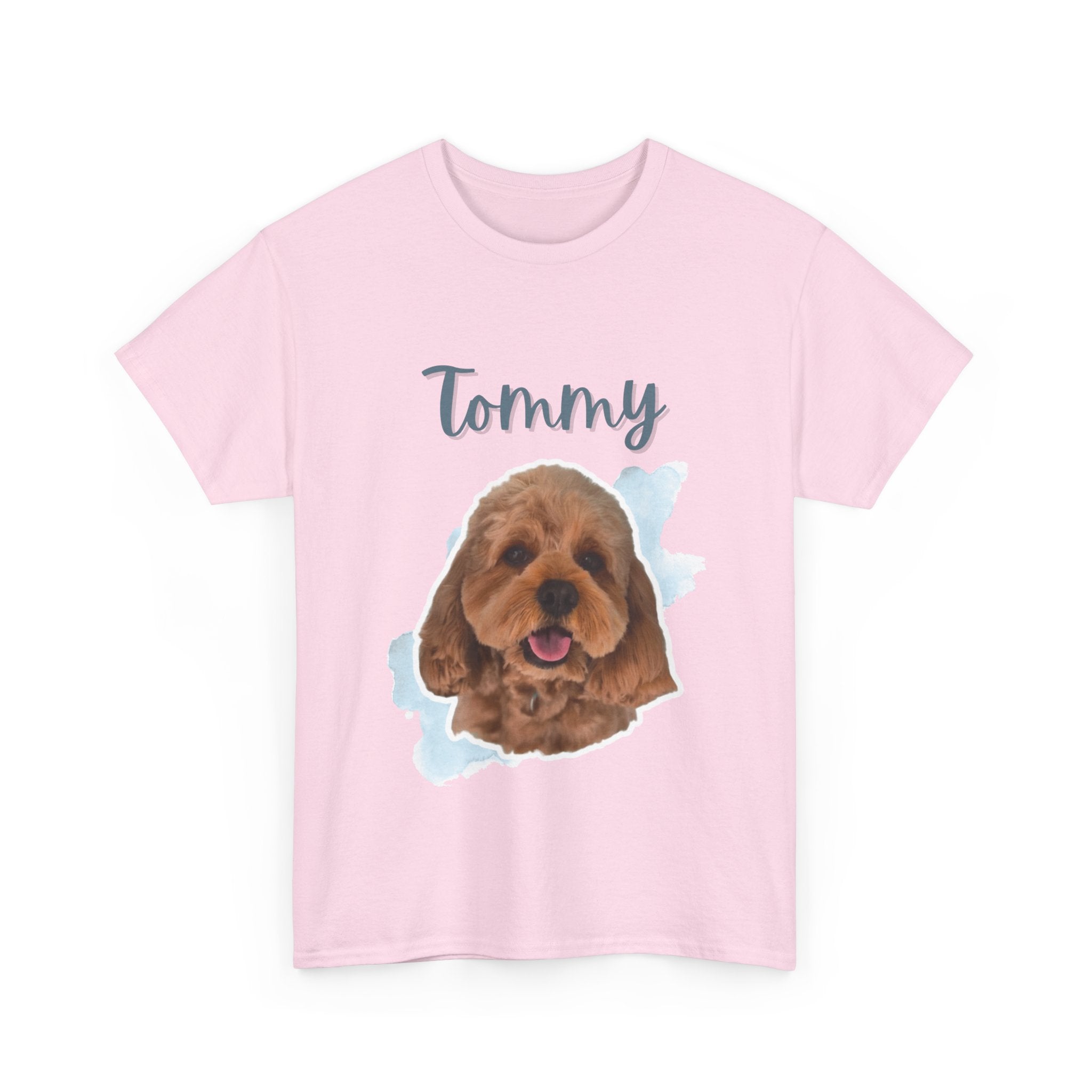 (Tommy) Whimsical Dog Portrait Tee Shirt