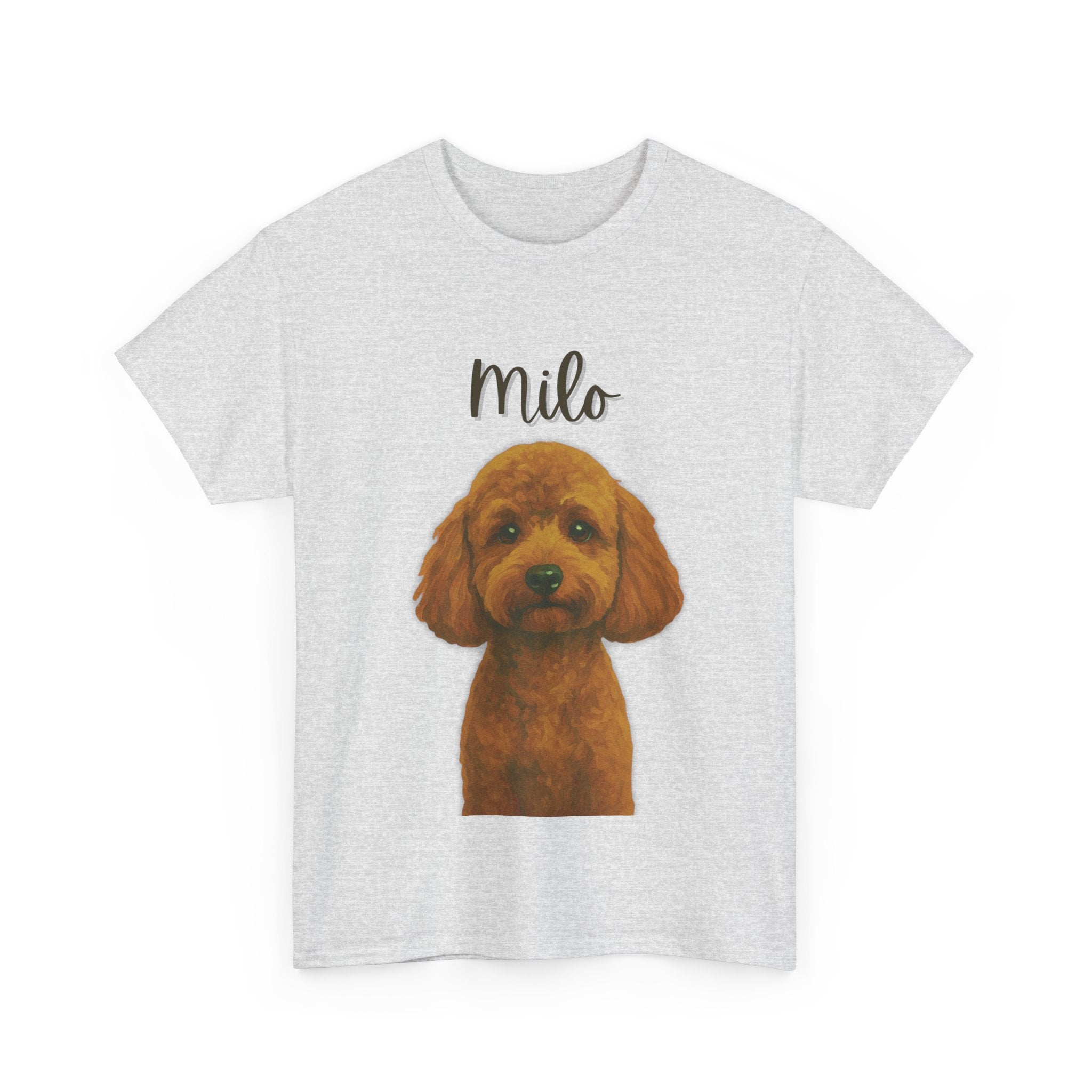 (Milo) Whimsical Dog Portrait Tee Shirt