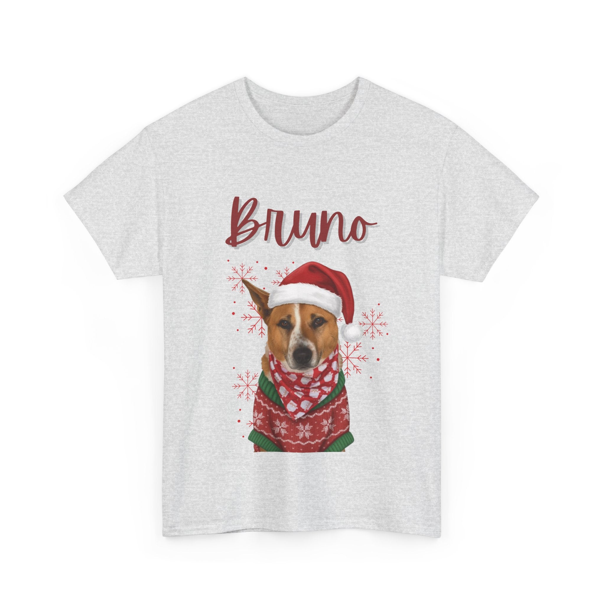 (Bruno) Whimsical Dog Portrait Tee Shirt