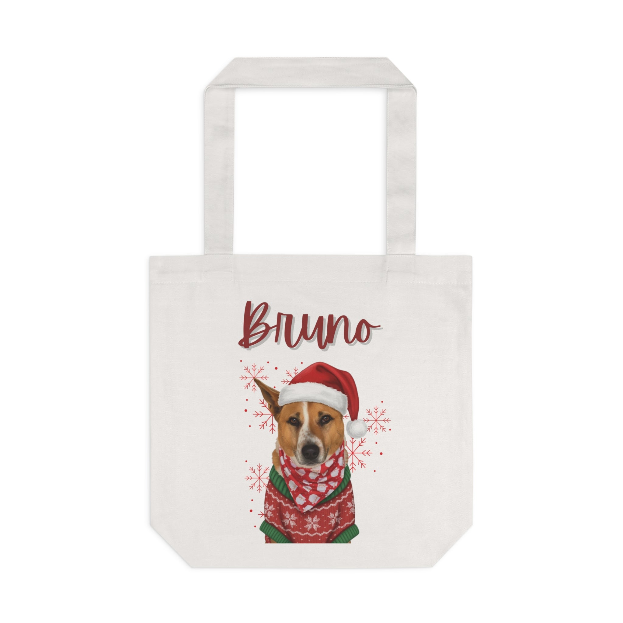 (Bruno) Personalized Dog Lover Tote Bag