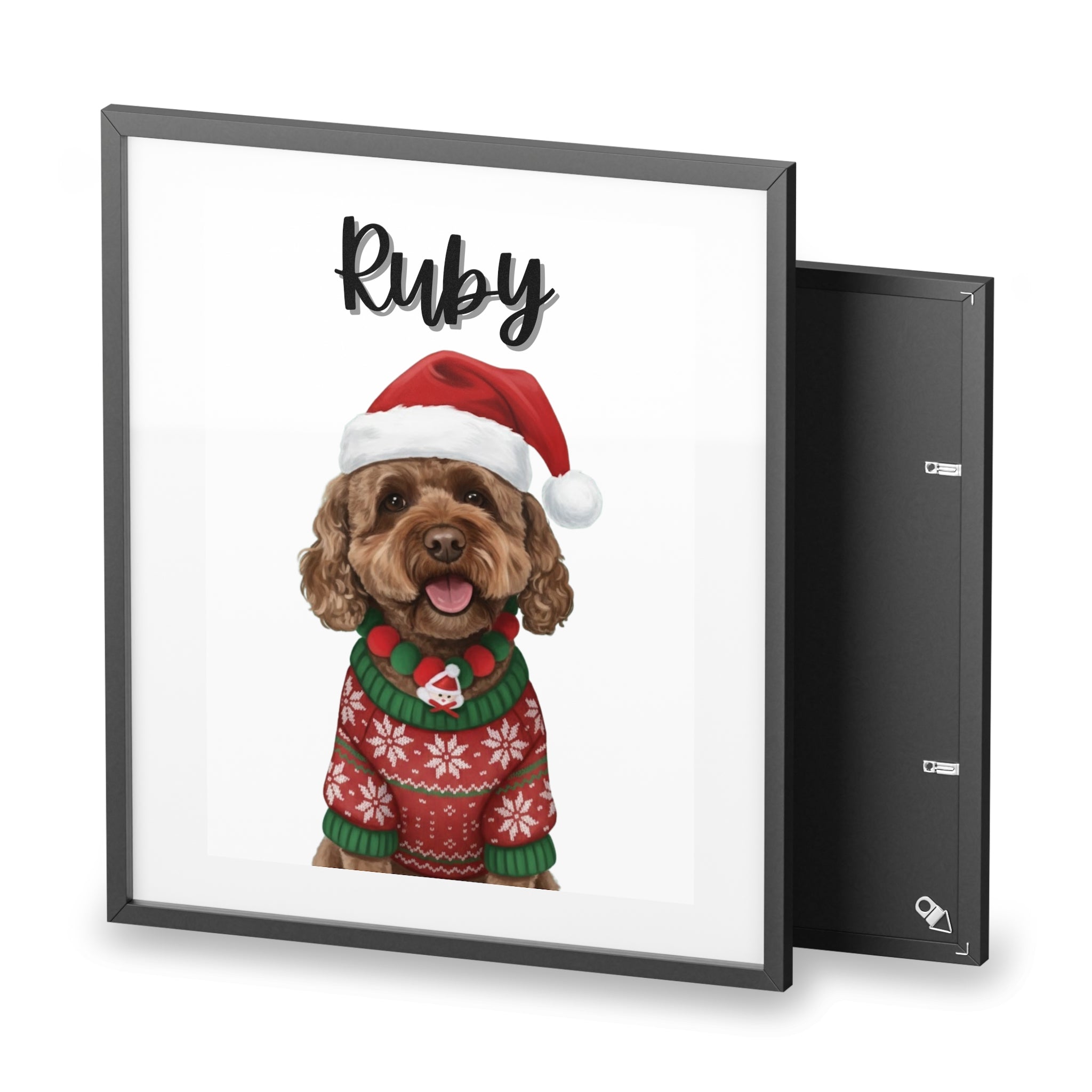 (Ruby) Playful Dog Framed Poster