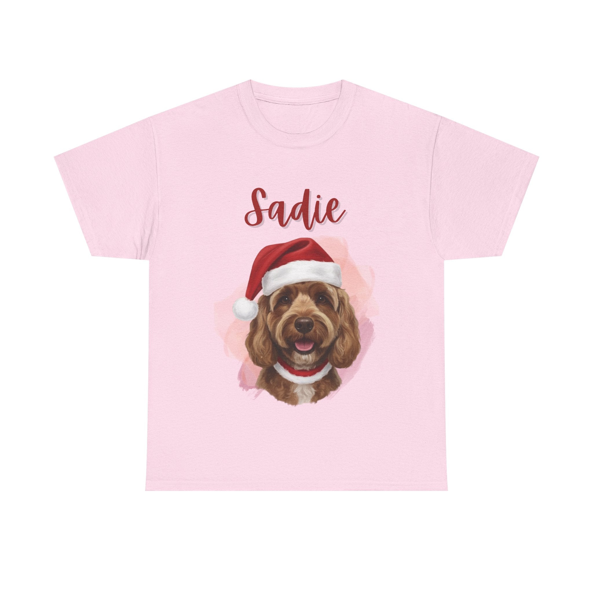 (Sadie) Whimsical Dog Portrait Tee Shirt