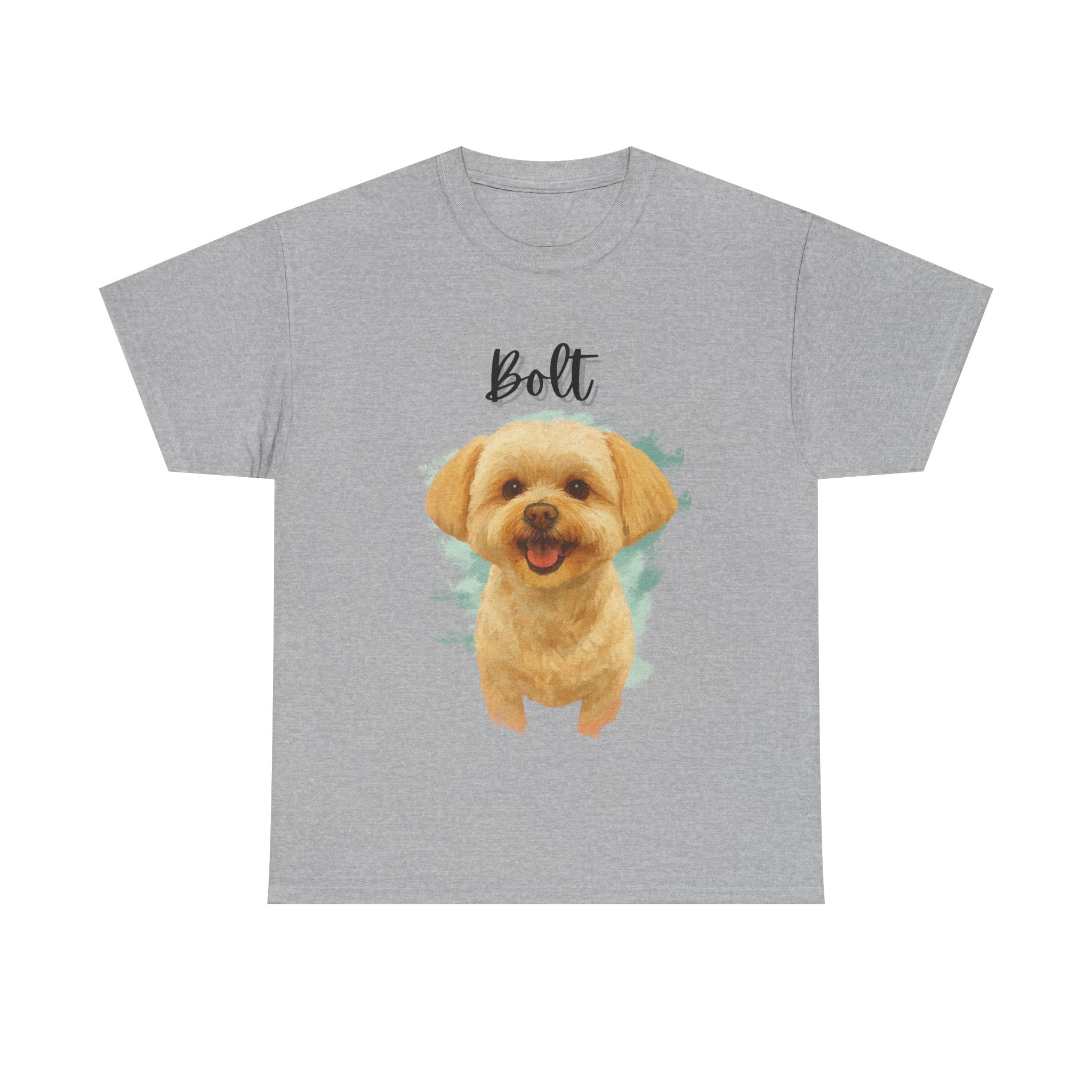 (Bolt) Whimsical Dog Portrait Tee Shirt