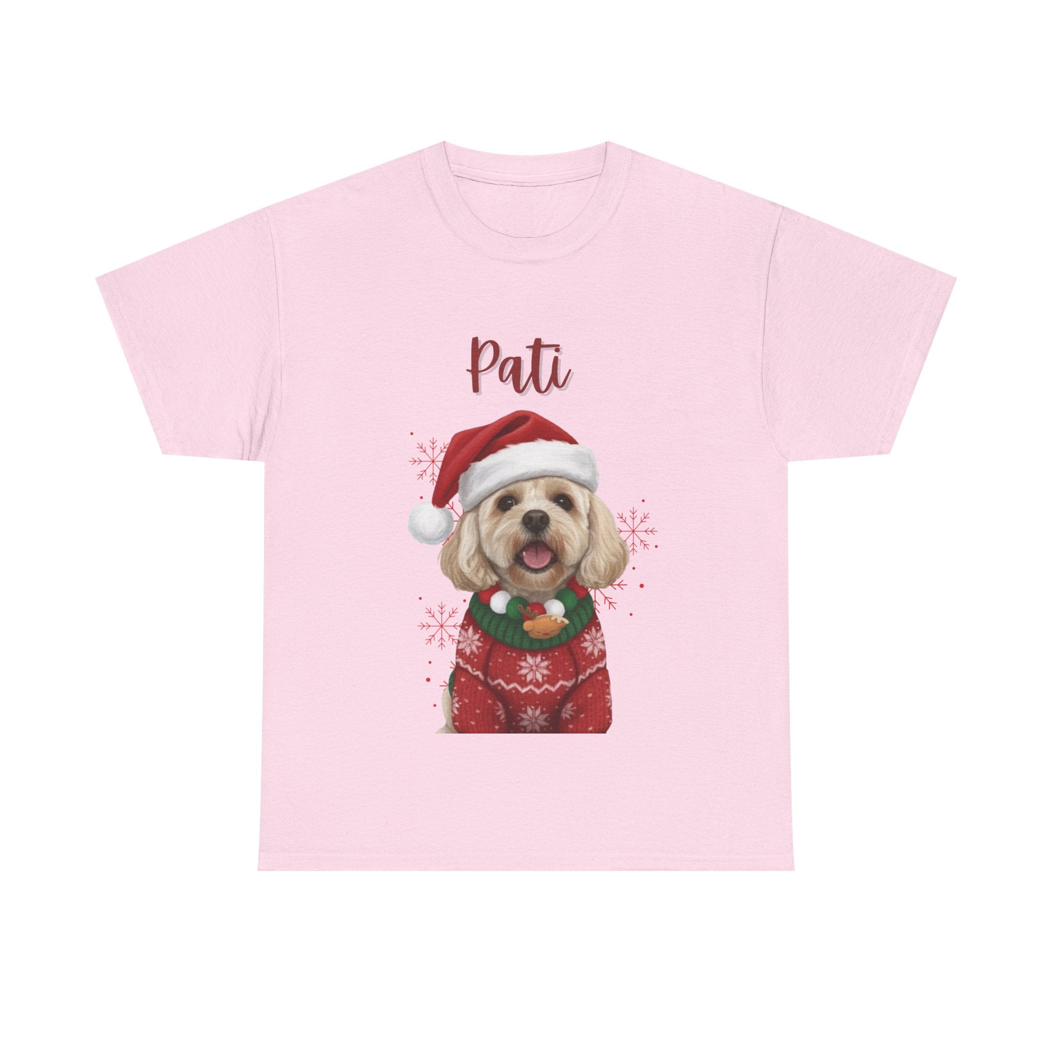 (Pati) Whimsical Dog Portrait Tee Shirt