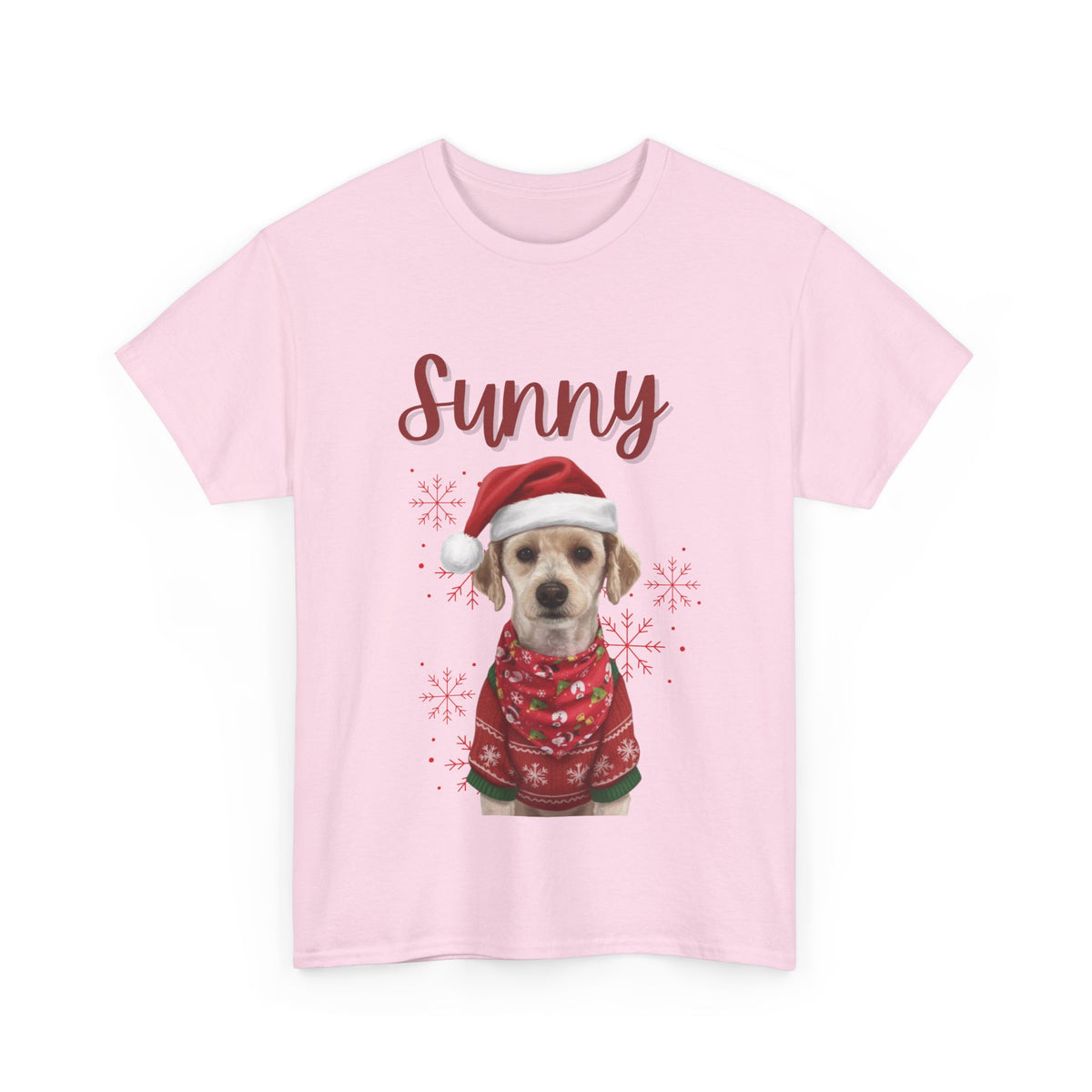 (Sunny) Whimsical Dog Portrait Tee Shirt