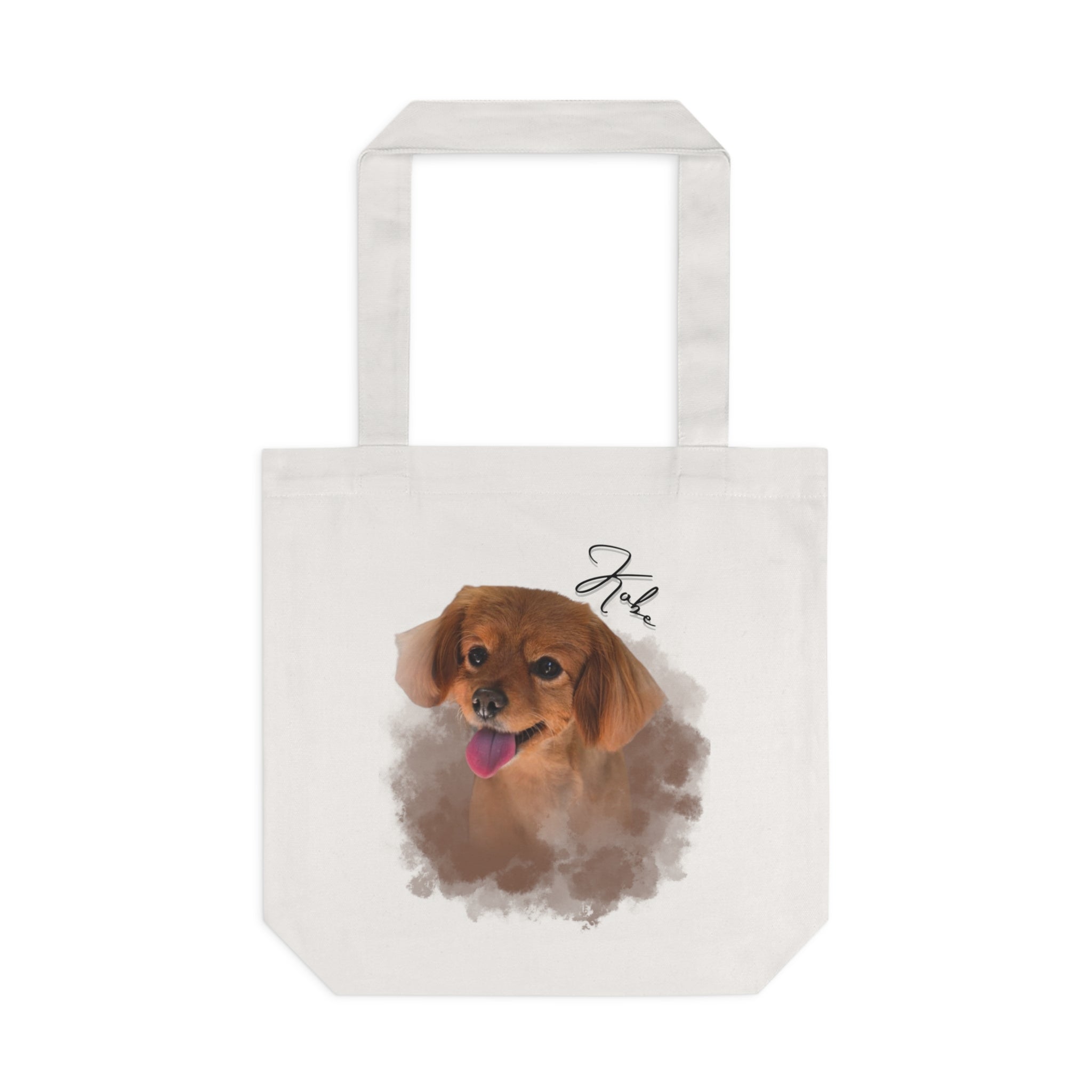 (Kobe) Personalized Dog Lover Tote Bag