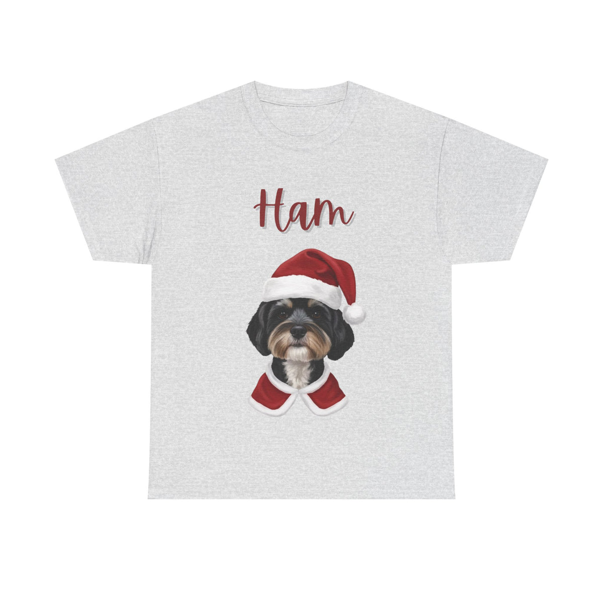 (Ham) Whimsical Dog Portrait Tee Shirt