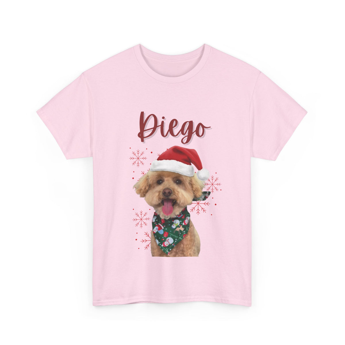 (Diego) Whimsical Dog Portrait Tee Shirt