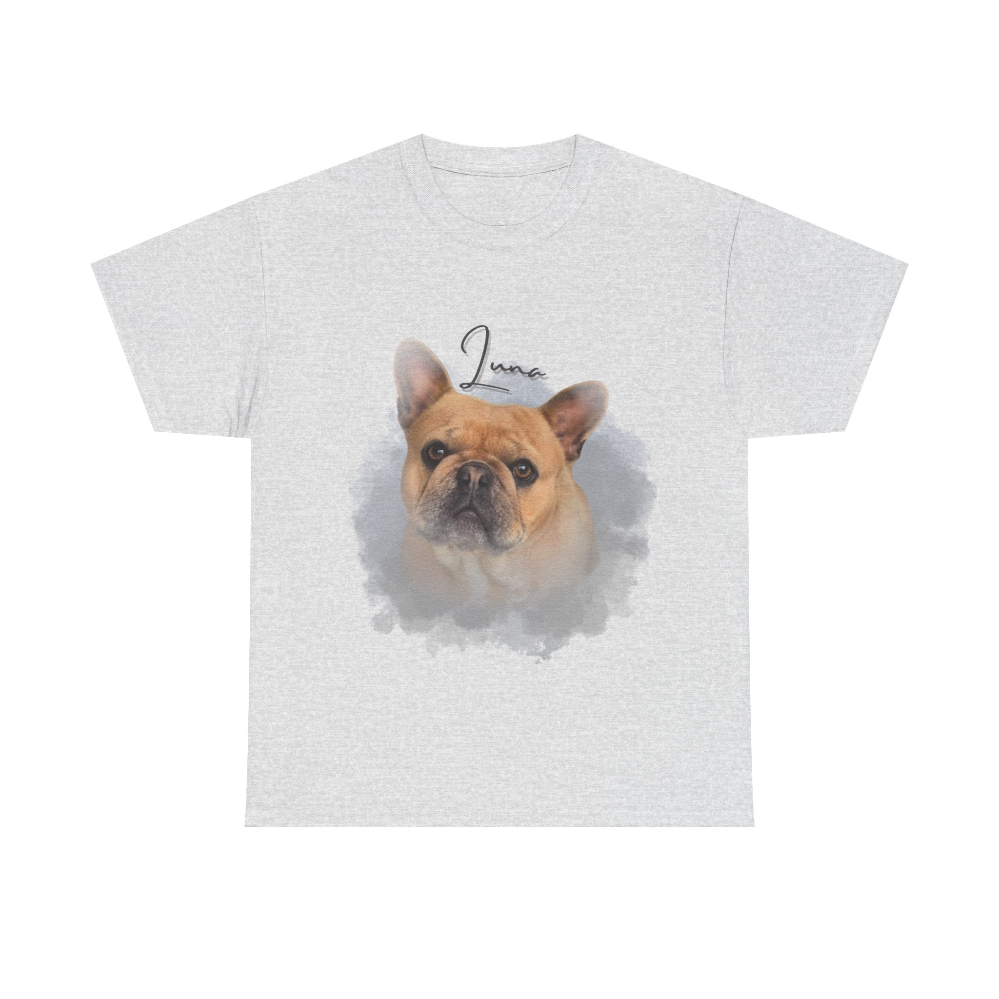 (Luna) Whimsical Dog Portrait Tee Shirt