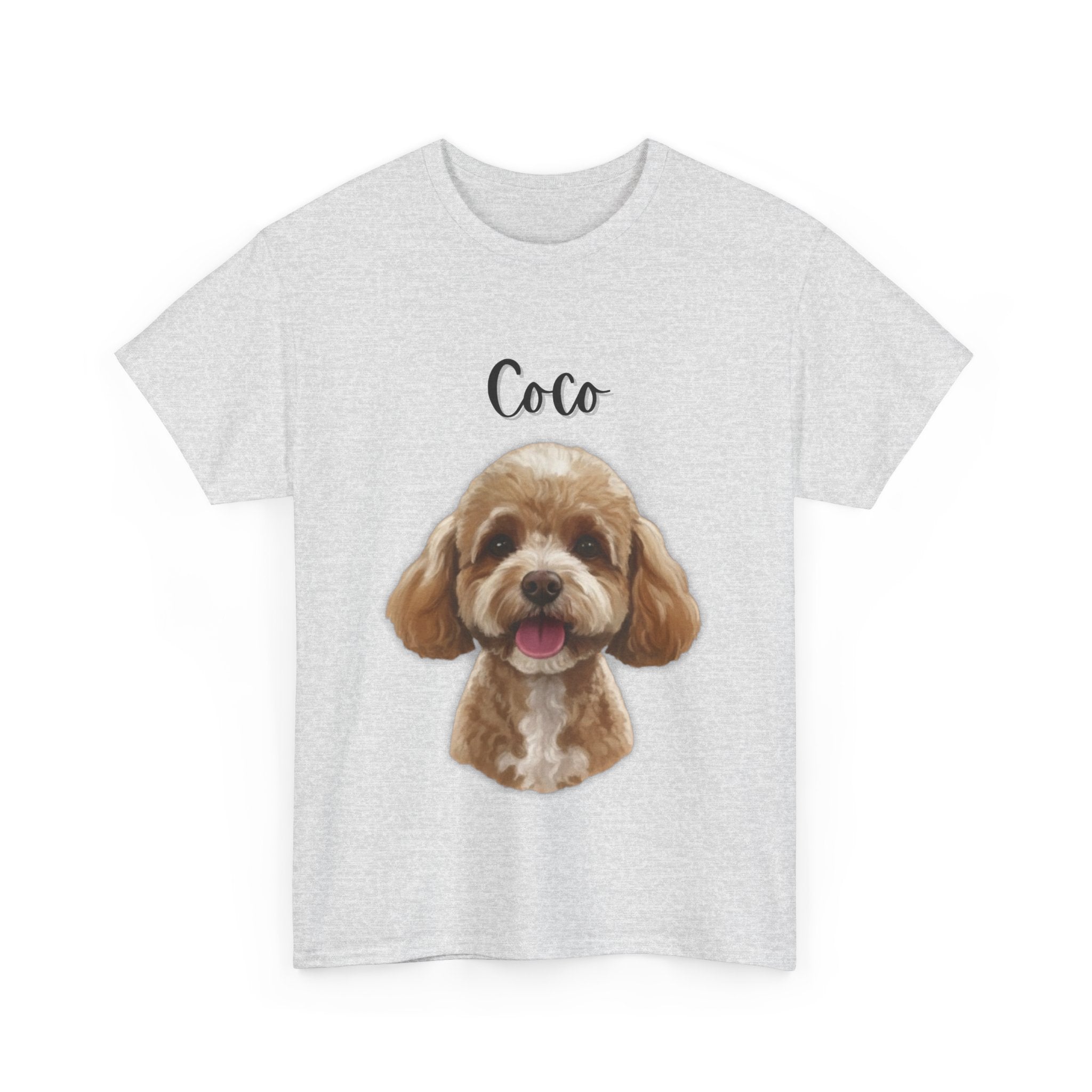 (Coco) Whimsical Dog Portrait Tee Shirt