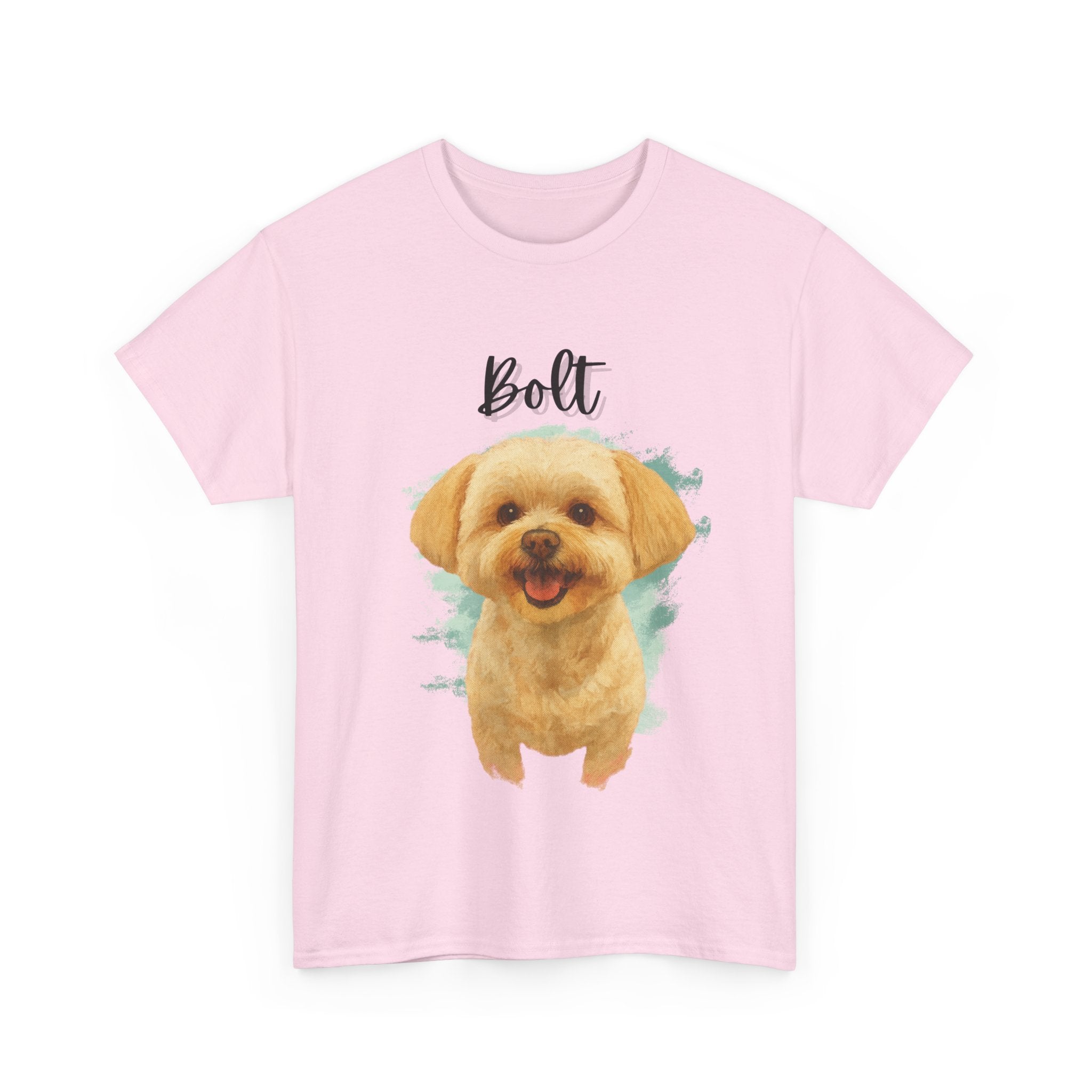 (Bolt) Whimsical Dog Portrait Tee Shirt