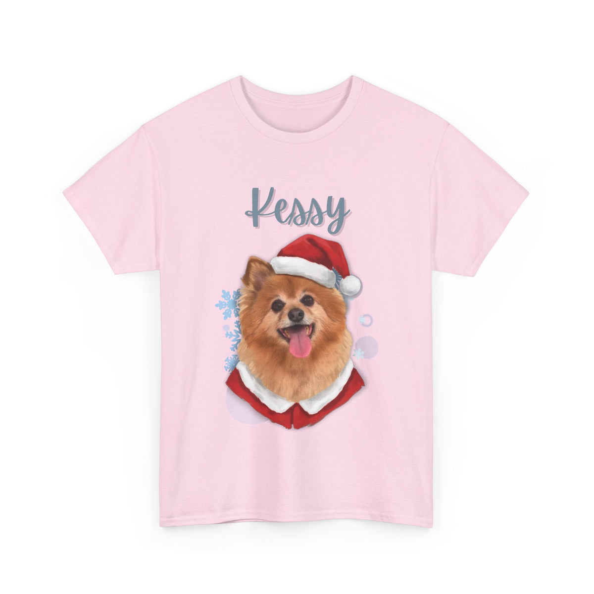 (Kessy) Whimsical Dog Portrait Tee Shirt