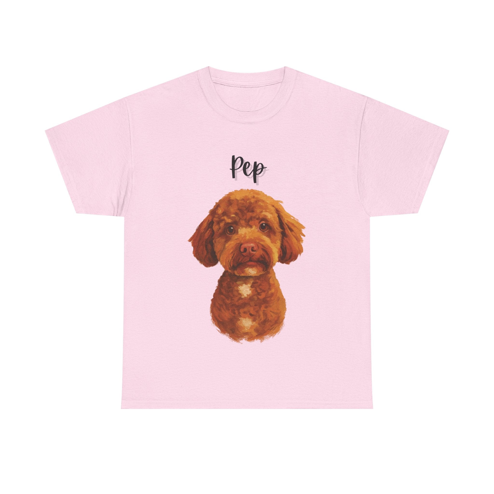 (Pep) Whimsical Dog Portrait Tee Shirt