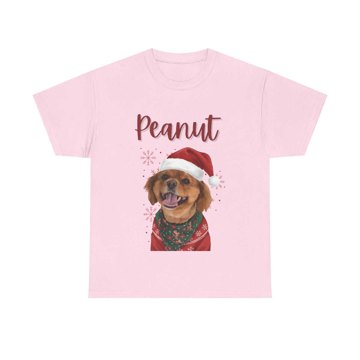 (Peanut) Whimsical Dog Portrait Tee Shirt