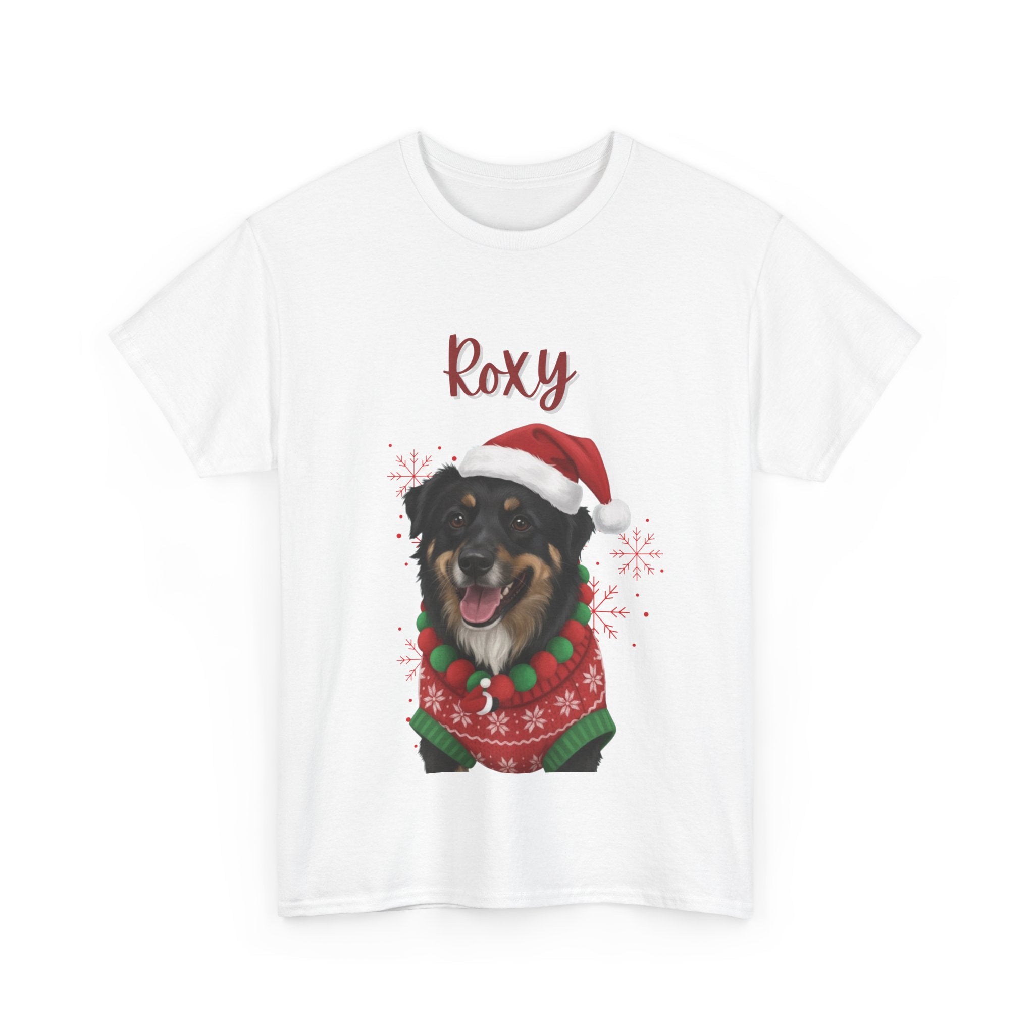 (Roxy) Whimsical Dog Portrait Tee Shirt