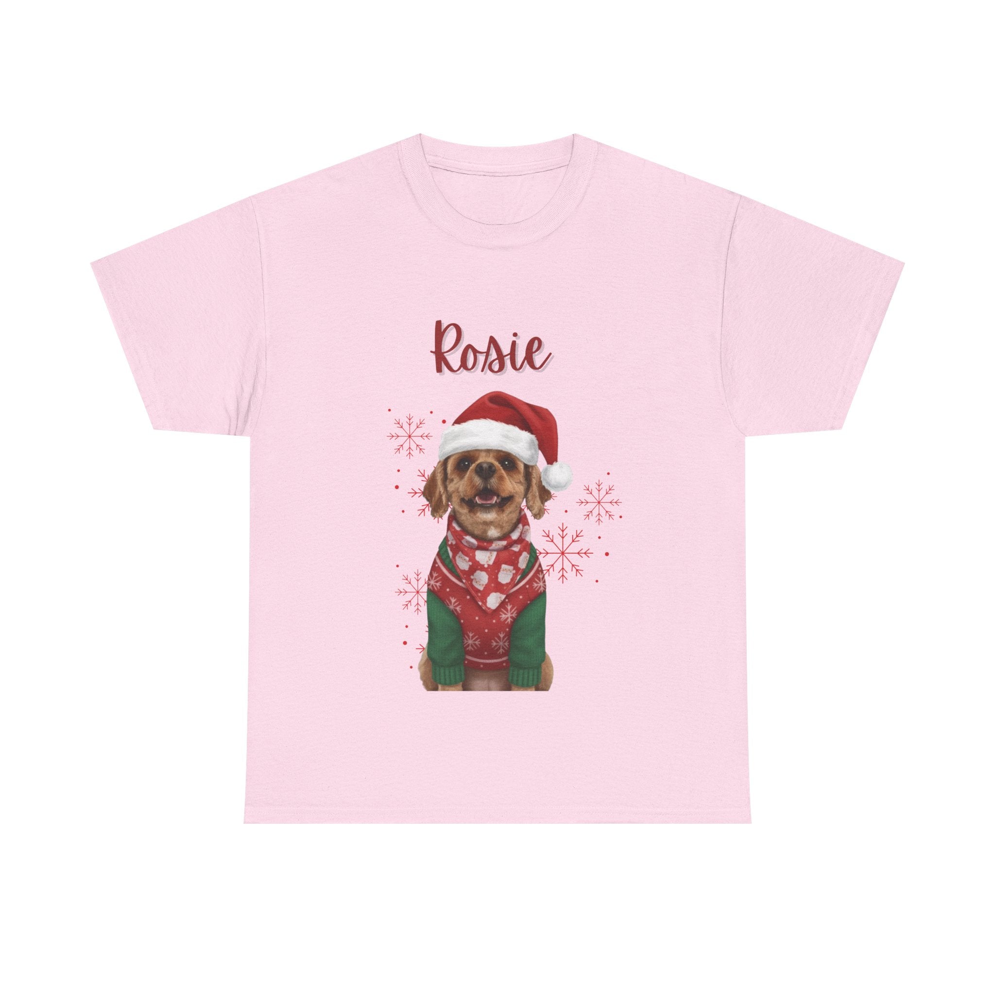 (Rosie) Whimsical Dog Portrait Tee Shirt