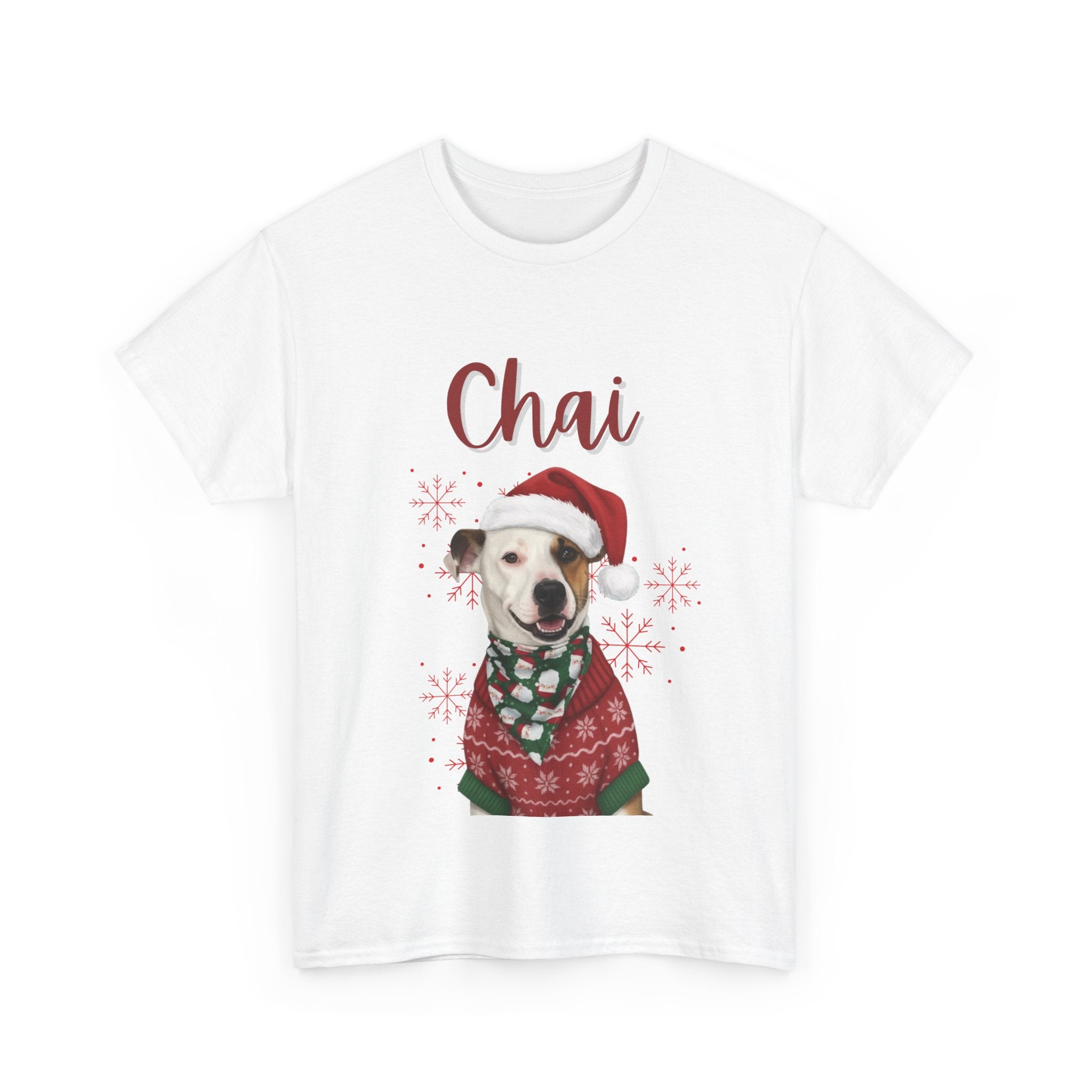 (Chai) Whimsical Dog Portrait Tee Shirt