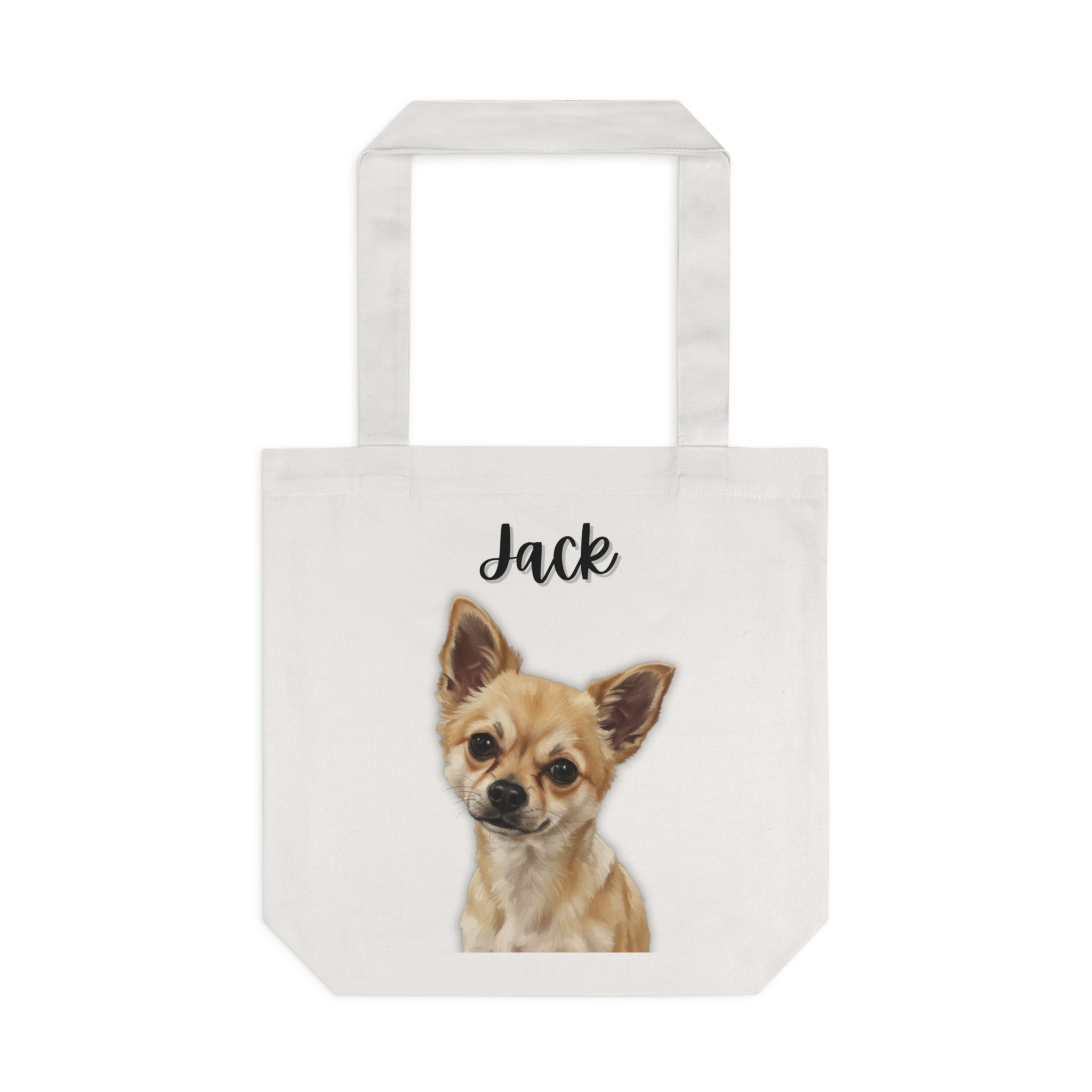 (Jack) Personalized Dog Lover Tote Bag