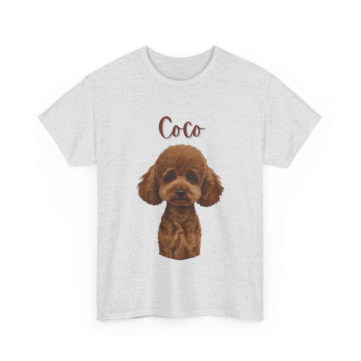 (Coco) Whimsical Dog Portrait Tee Shirt
