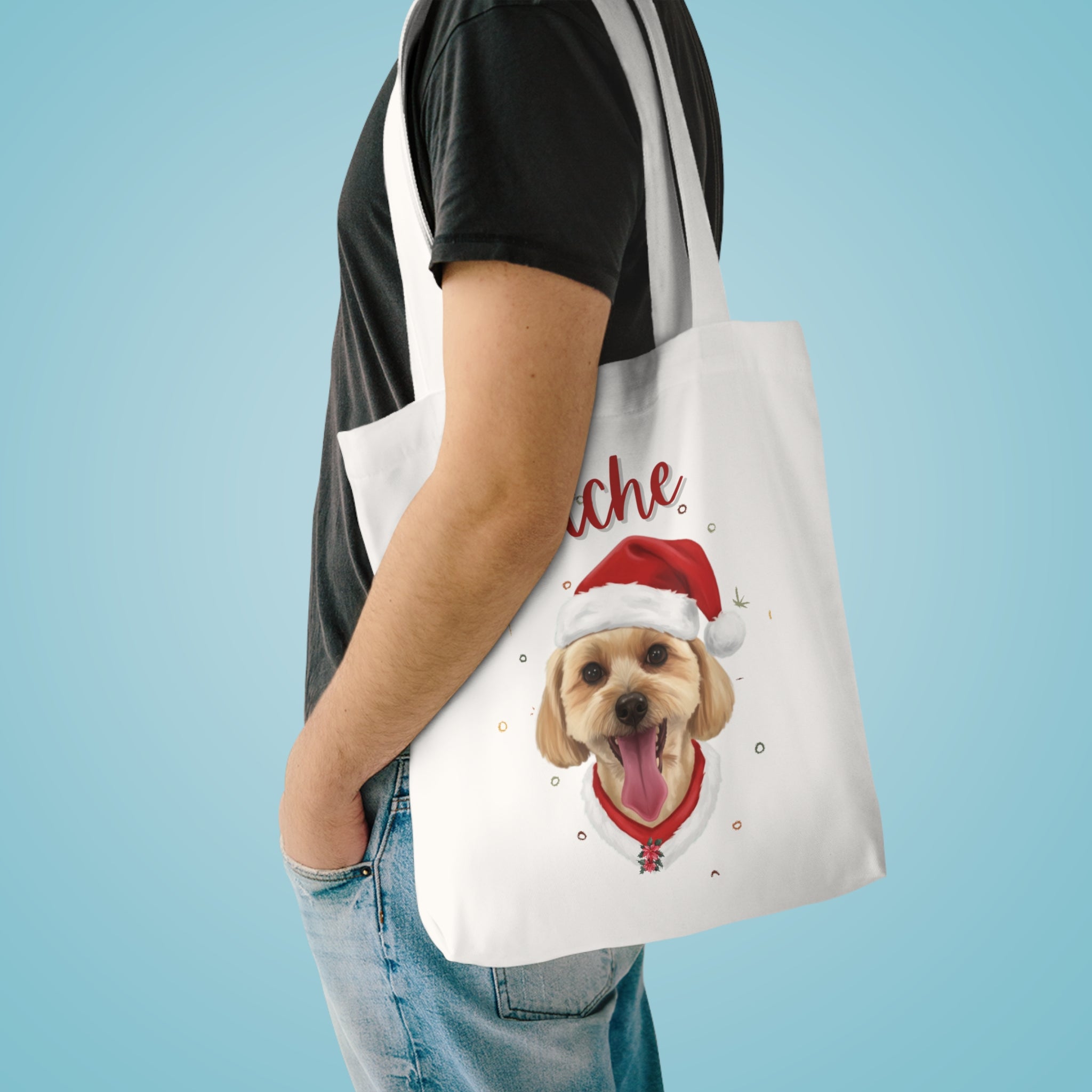 (Ache) Personalized Dog Lover Tote Bag