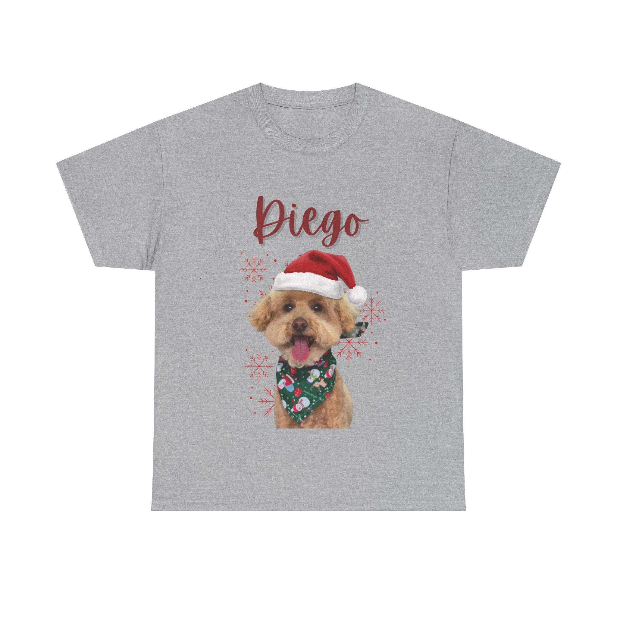 (Diego) Whimsical Dog Portrait Tee Shirt